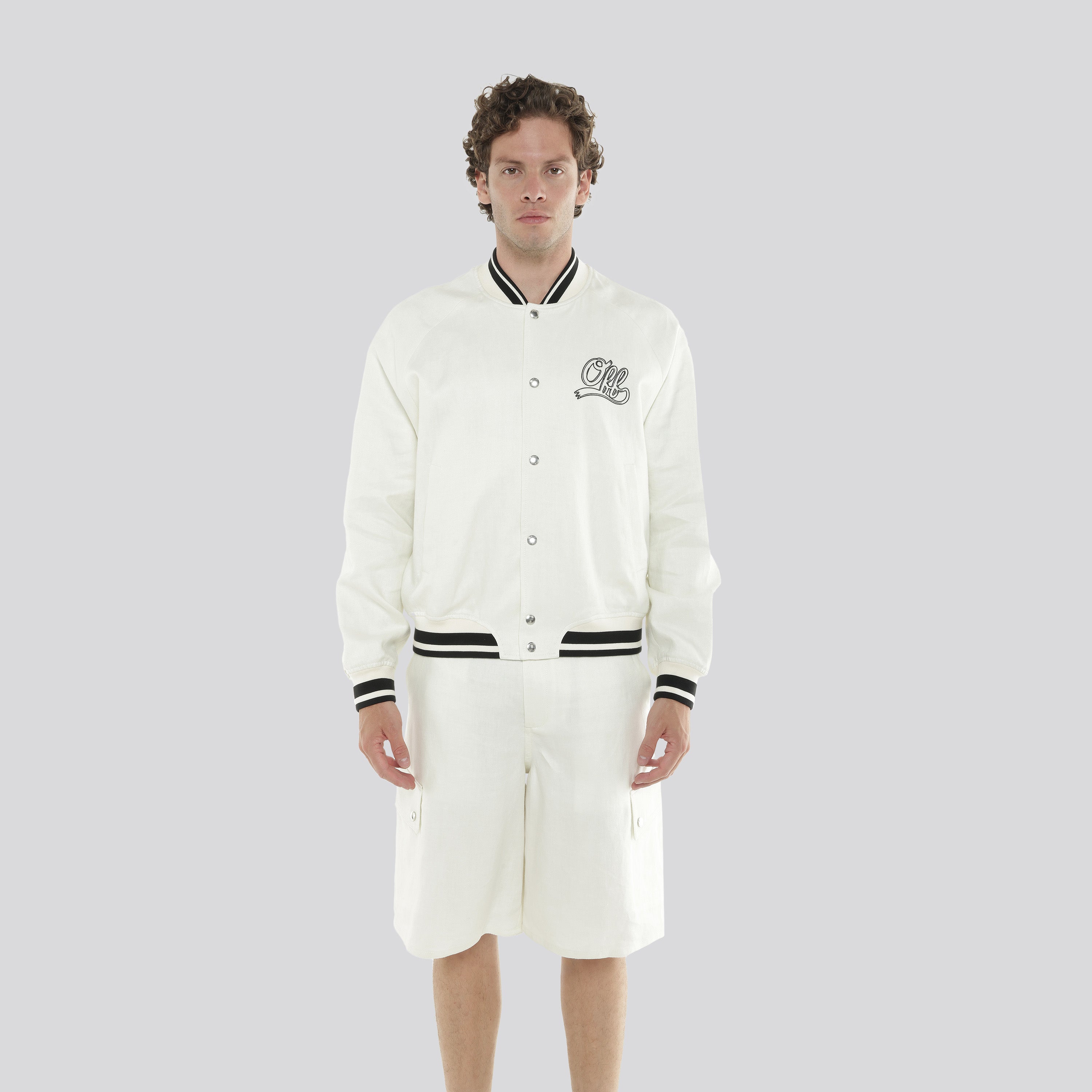 Chaqueta Crema Off White Off Italic