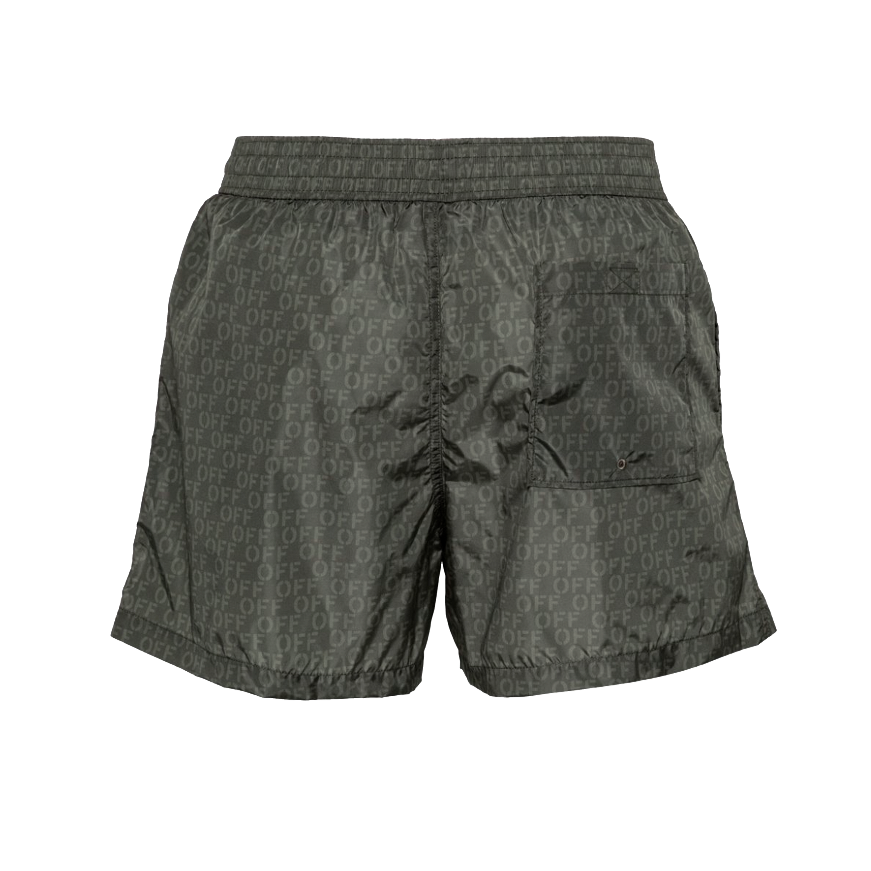 Pantaloneta Verde Off-White Monogram