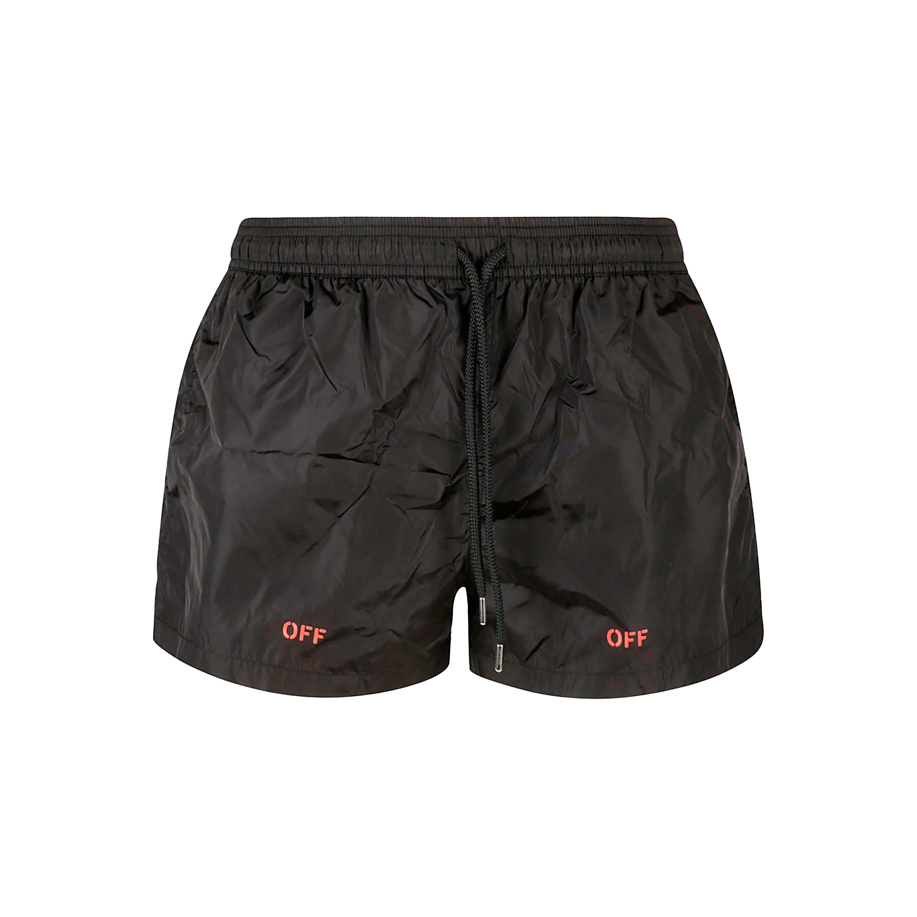 Pantaloneta Negra Off-White Spicy Orange