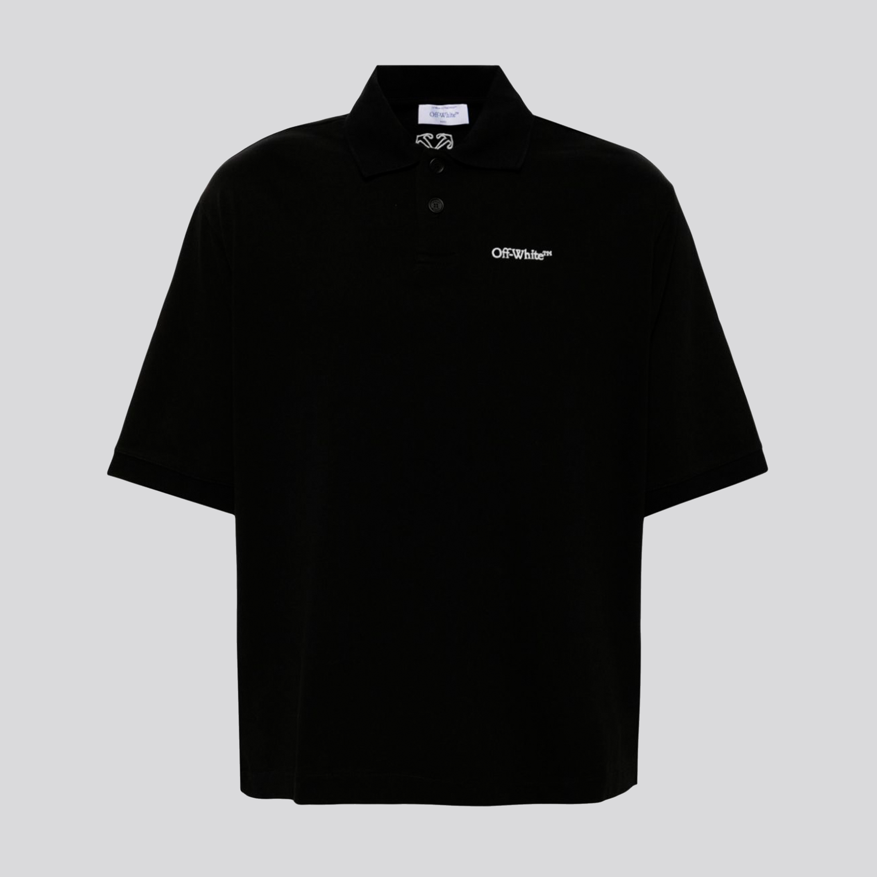 Polo Negro Off-White Bookish