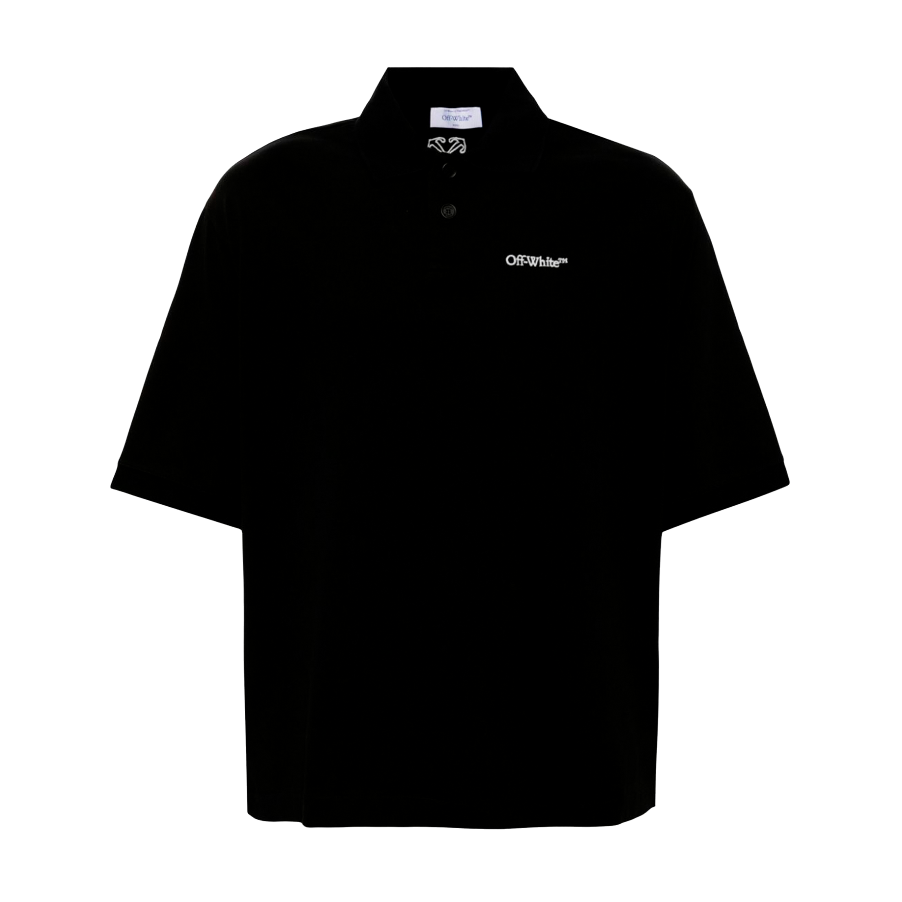 Polo Negro Off-White Bookish