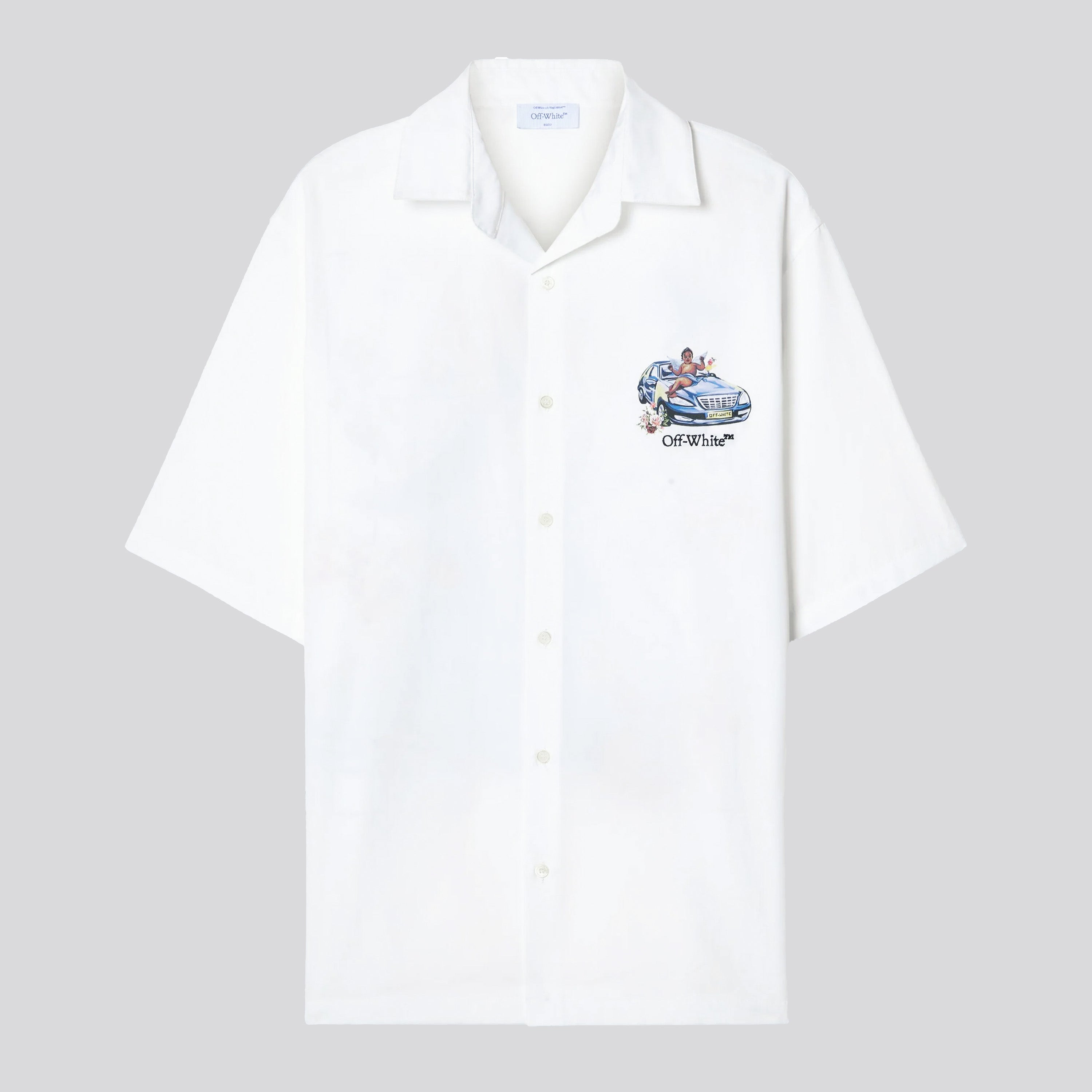 Camisa Blanca Off-White Fresco Arrow Bowling