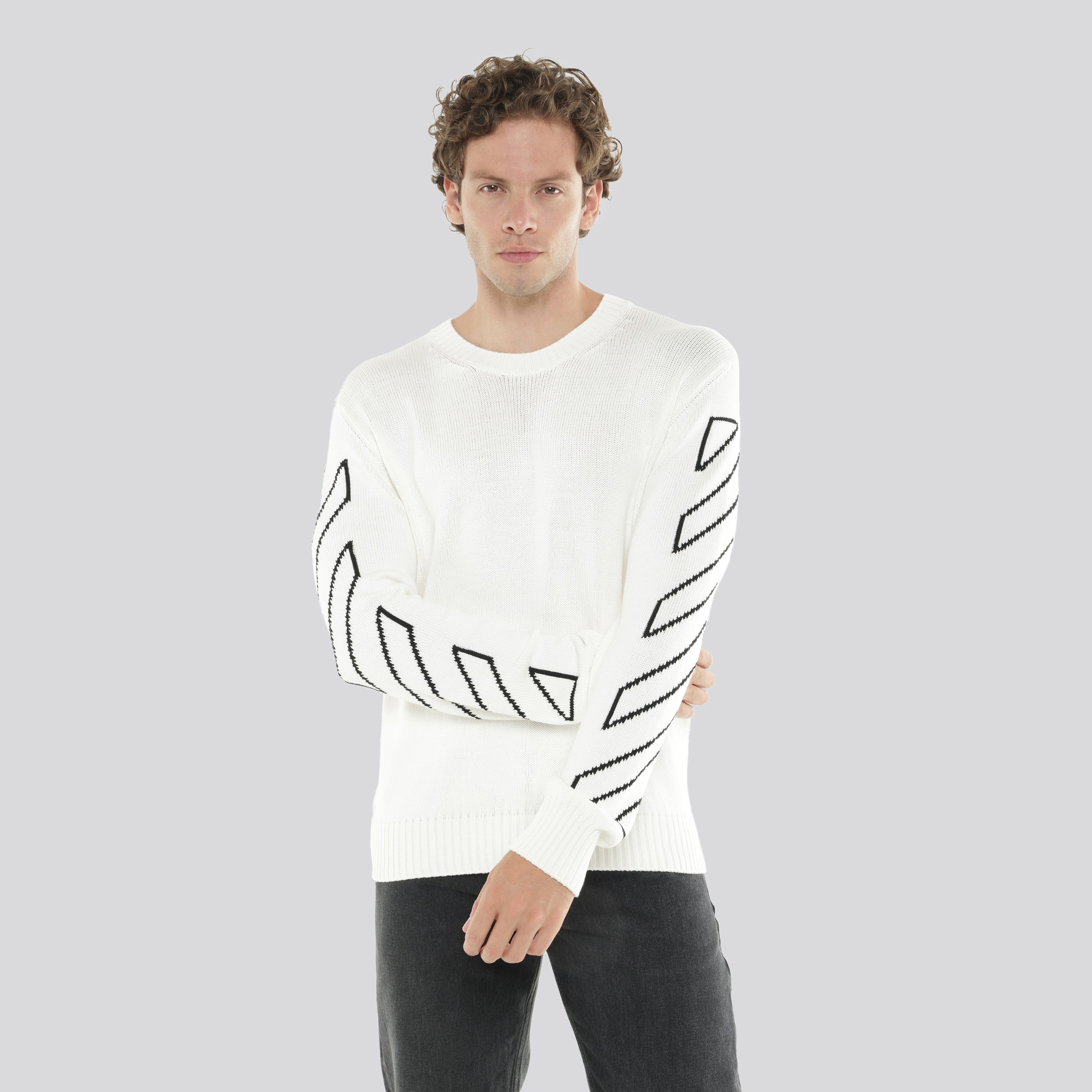 Buzo Blanco Off White Diag Outline