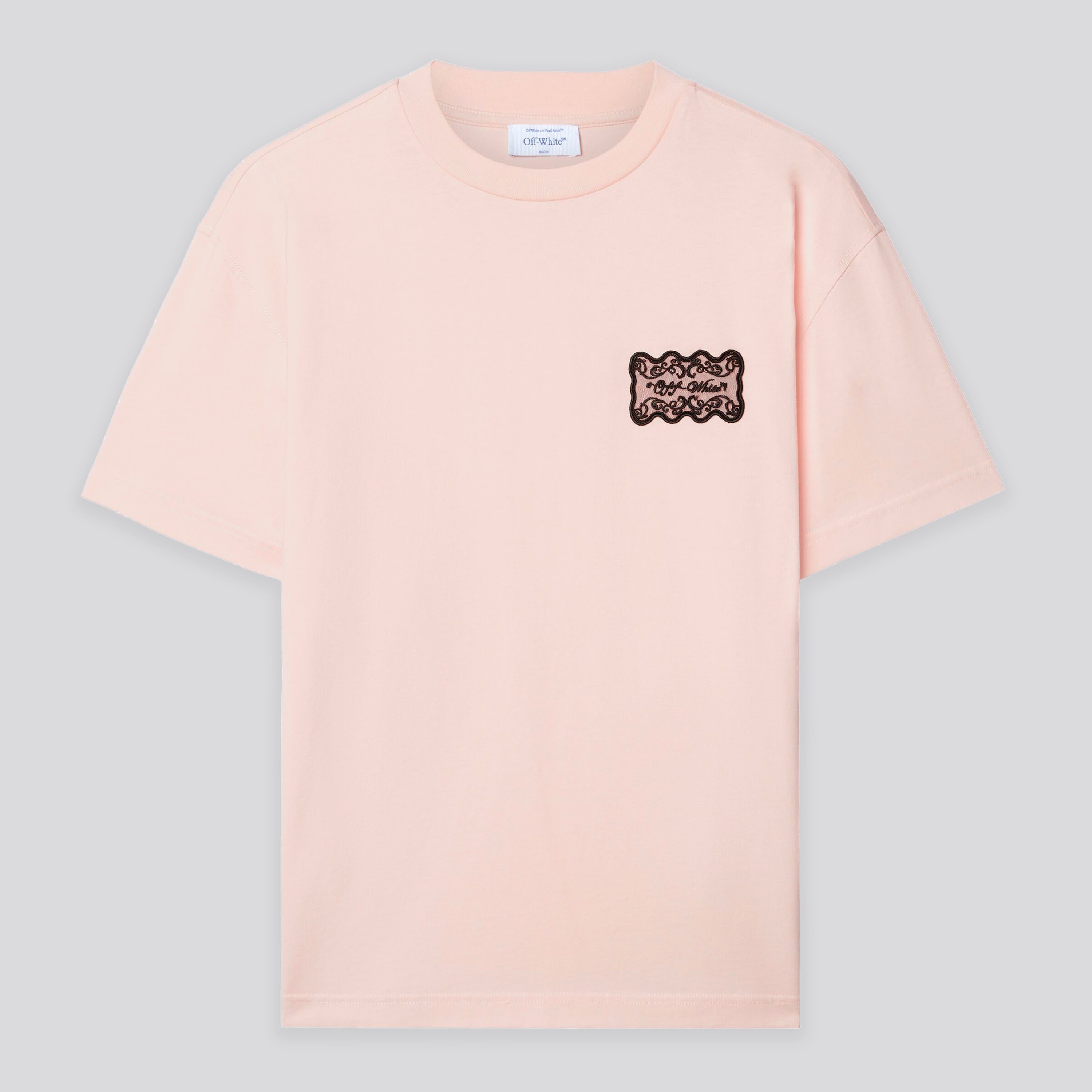 Camiseta Rosada Off-White Lace Label