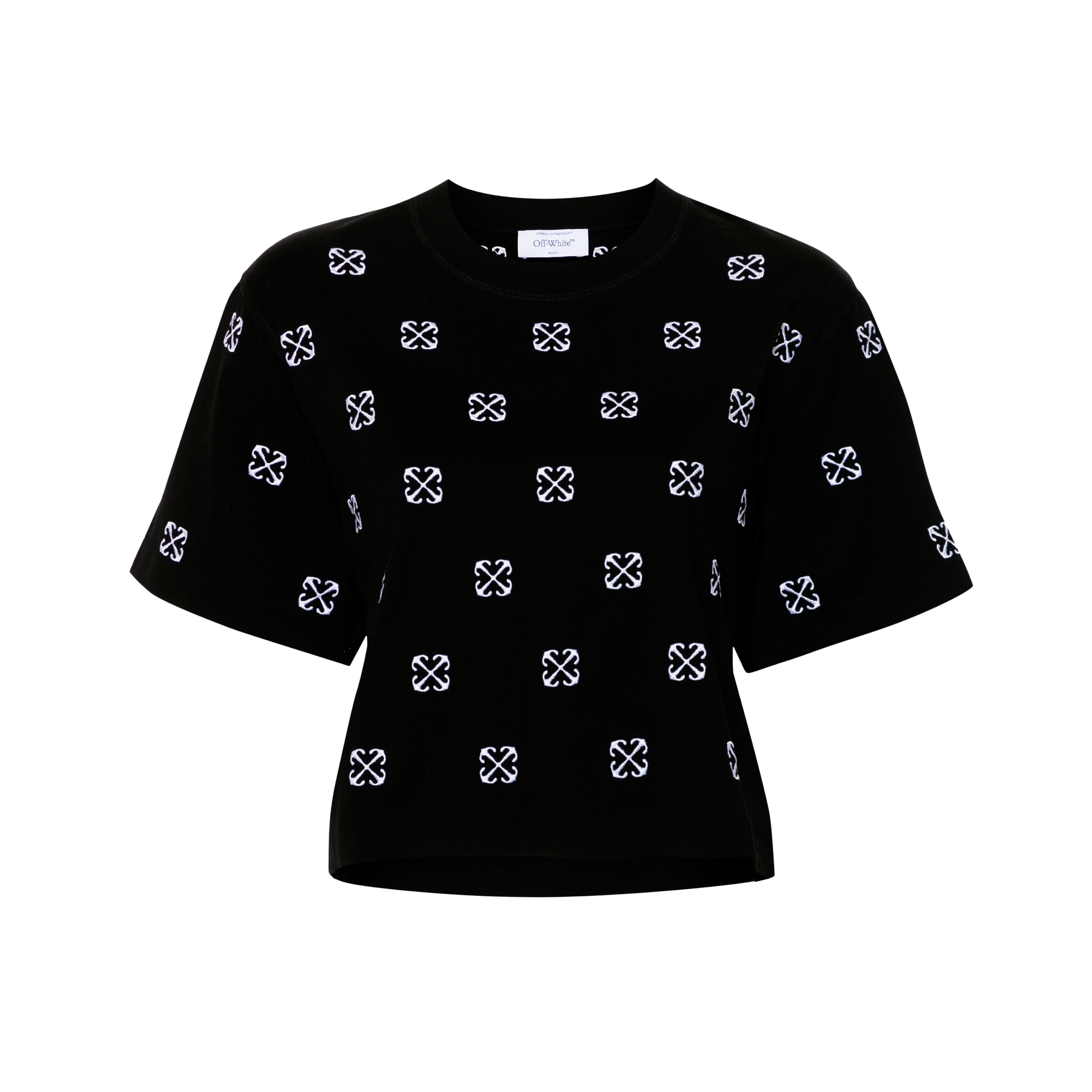 Camiseta Negra Off-White Embroidered Little Arrow