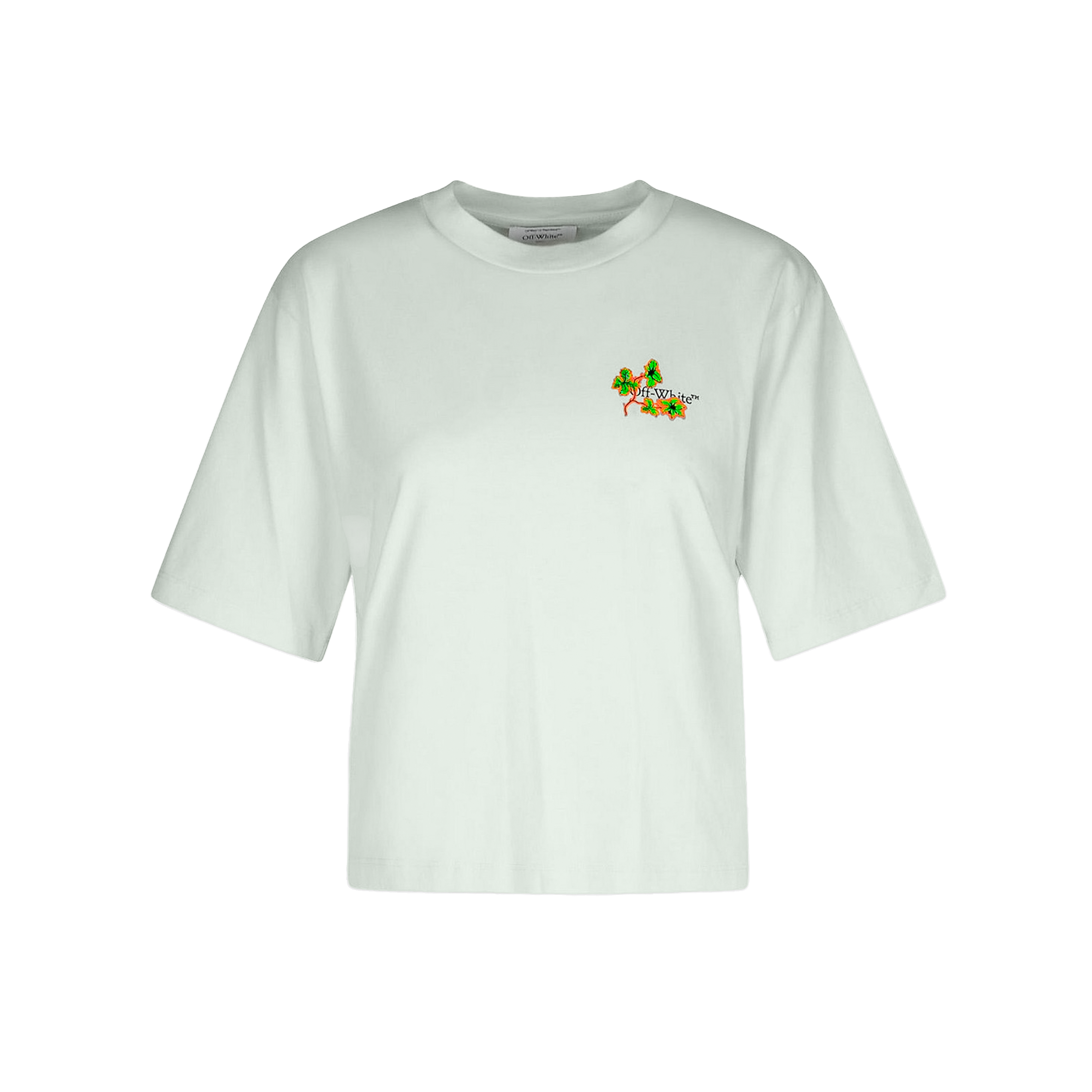 Camiseta Verde Off-White Ramage Flower
