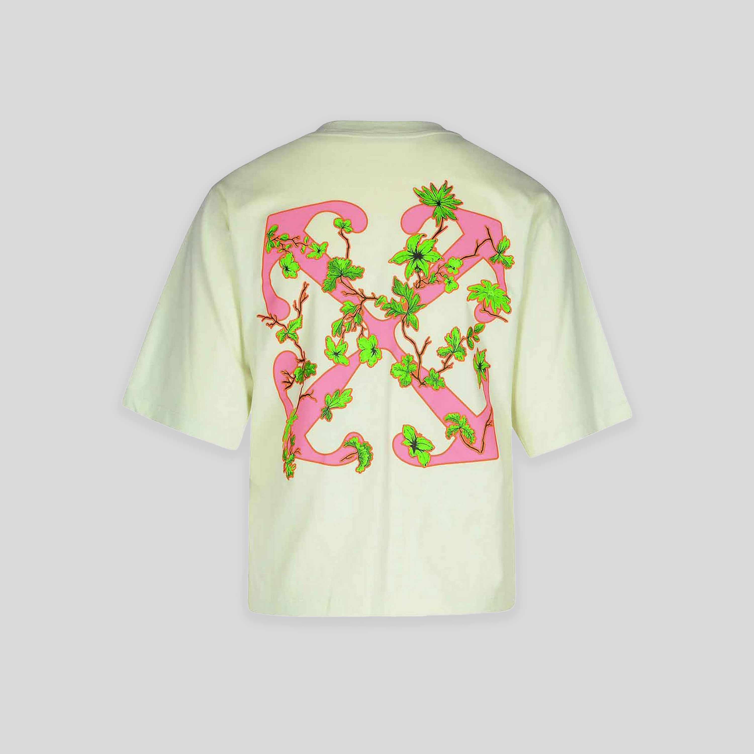 Camiseta Verde Off-White Ramage Flower