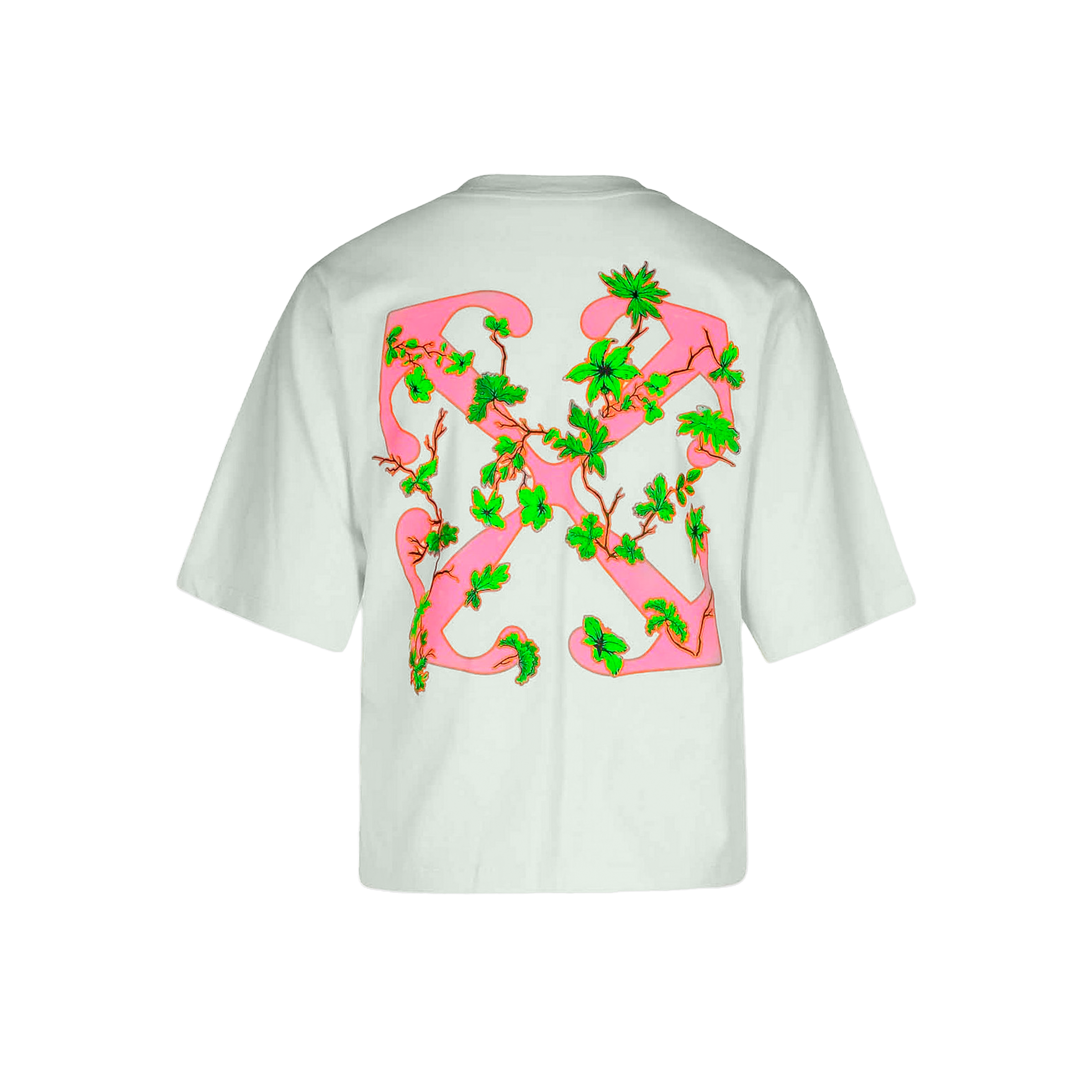 Camiseta Verde Off-White Ramage Flower