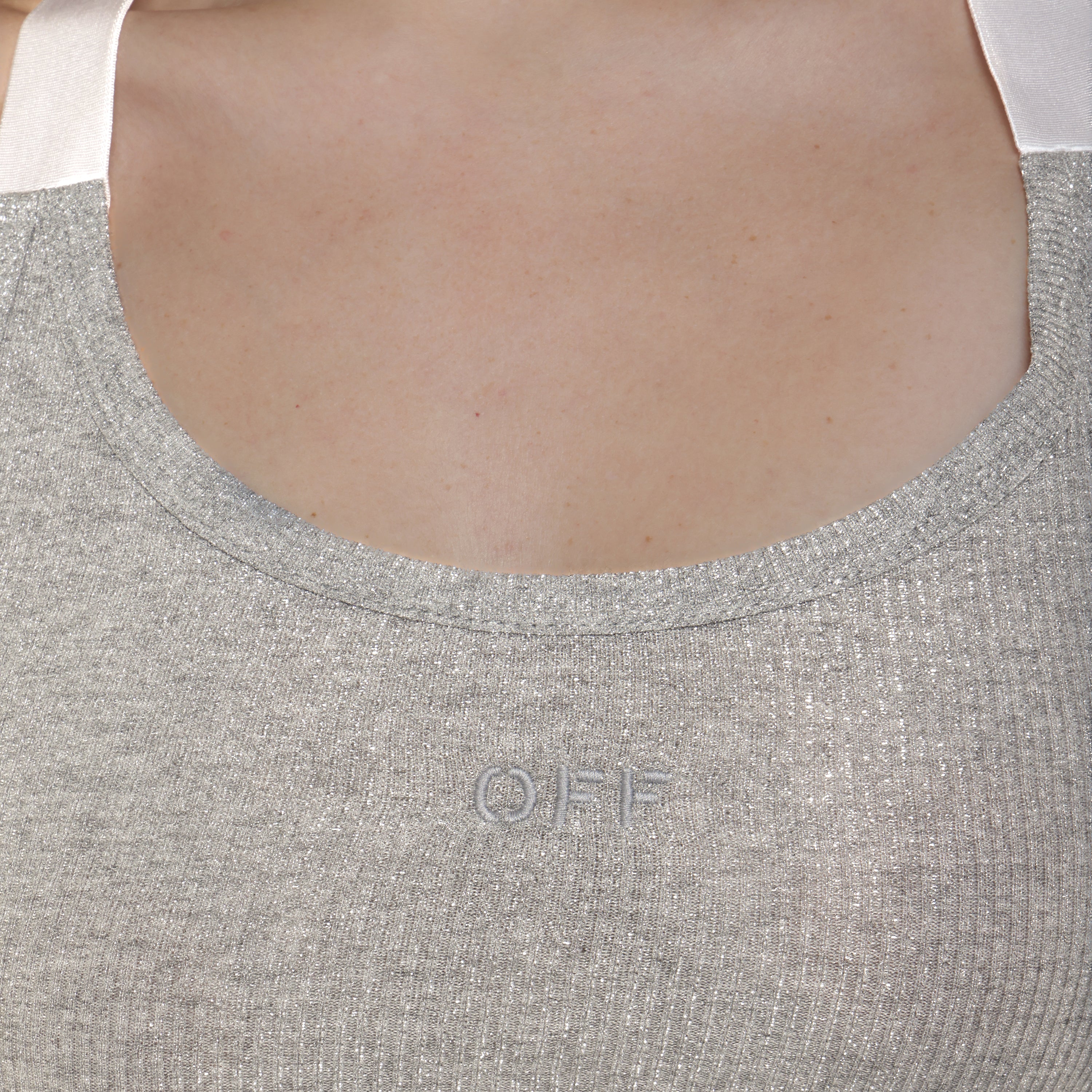Top Silver Off White Luxer Rib