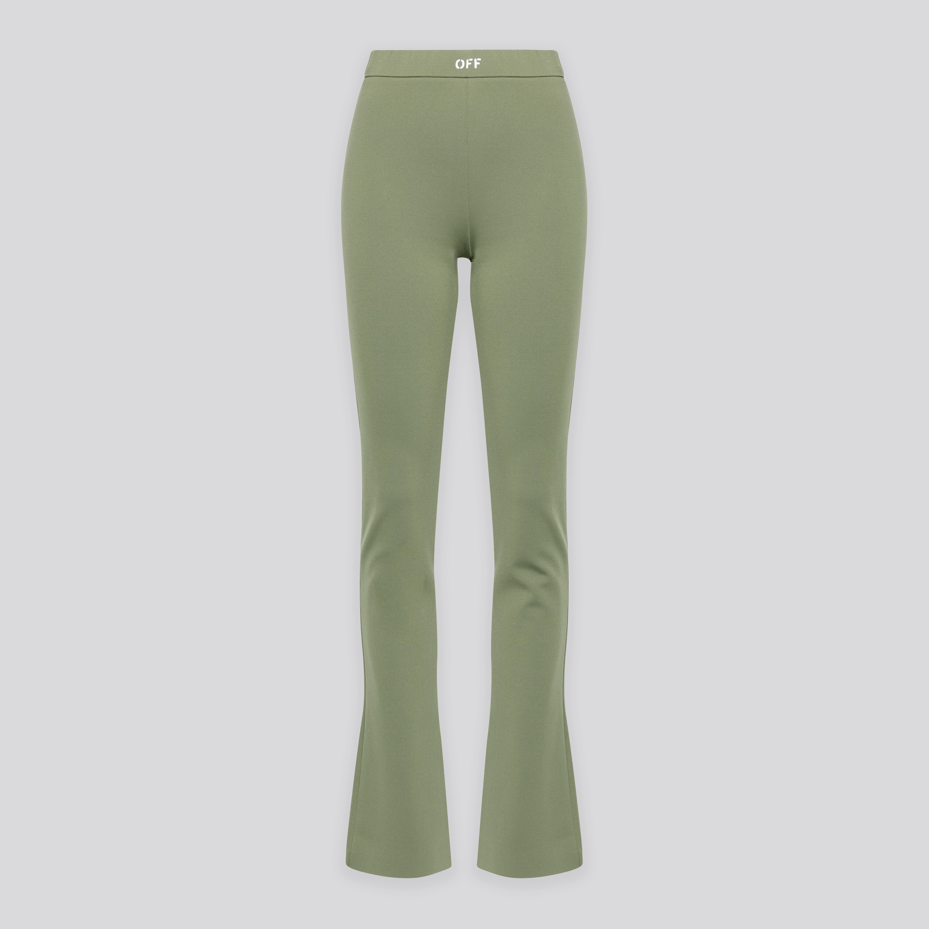 Leggings Verde Off-White Sleek Split