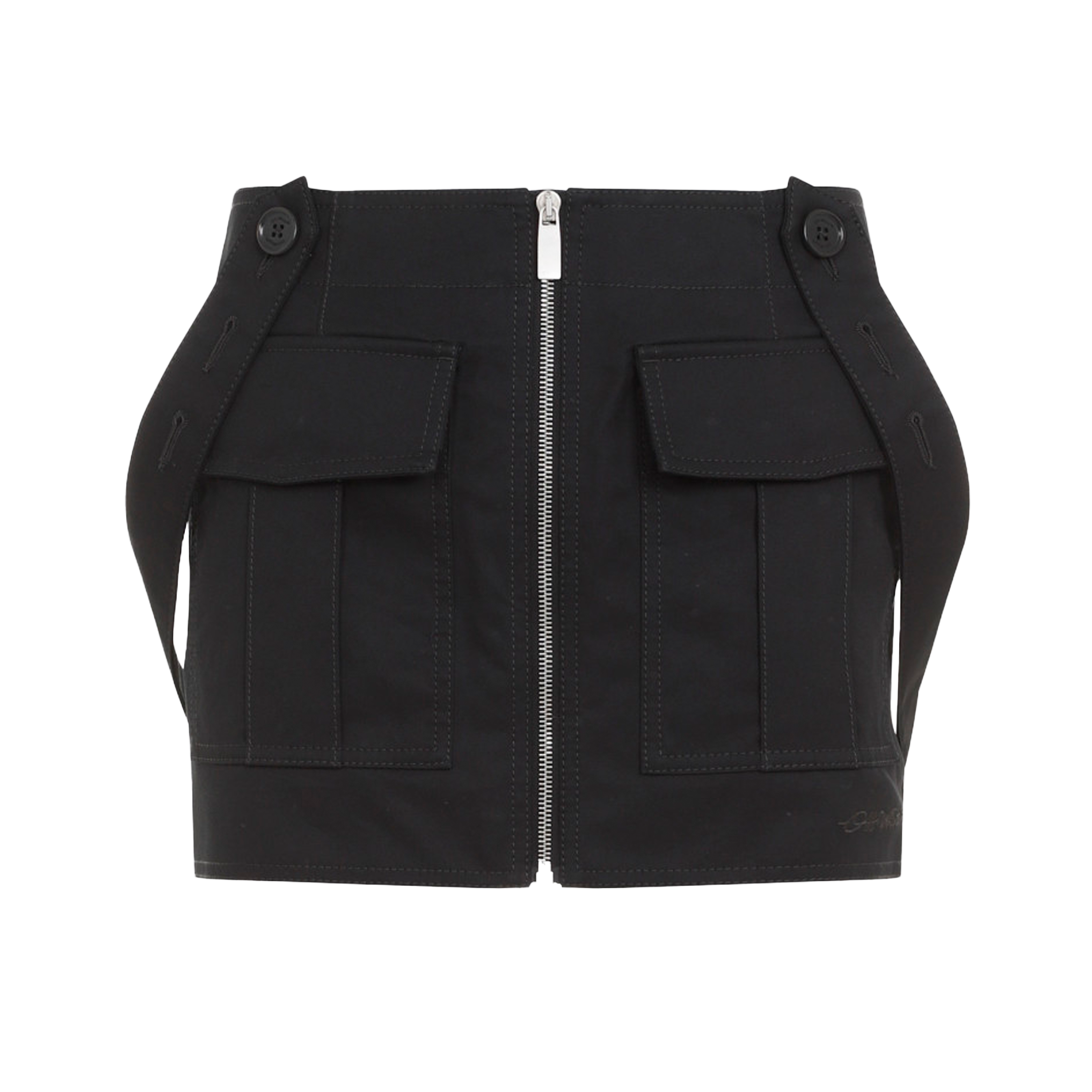 Falda Negra Off-White Cargo Straps