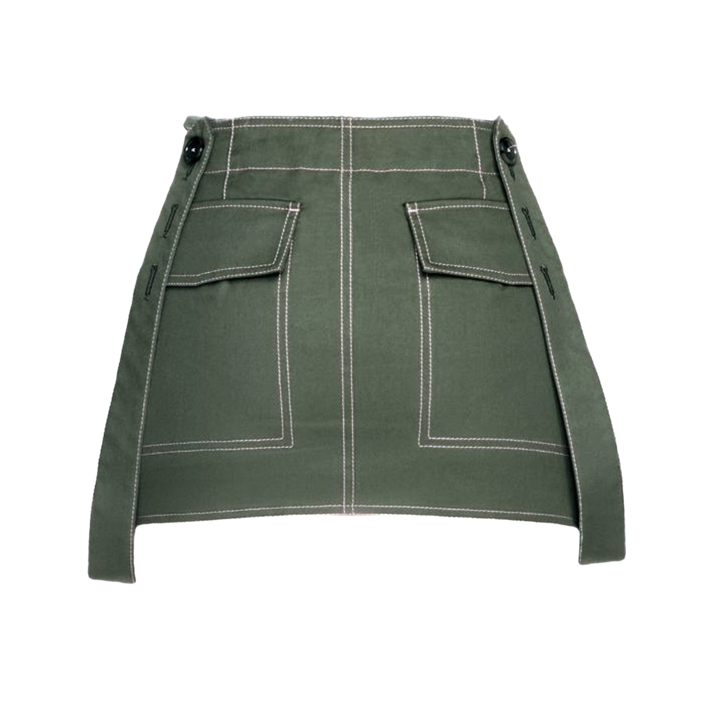 Falda Verde Off-White Cargo Straps