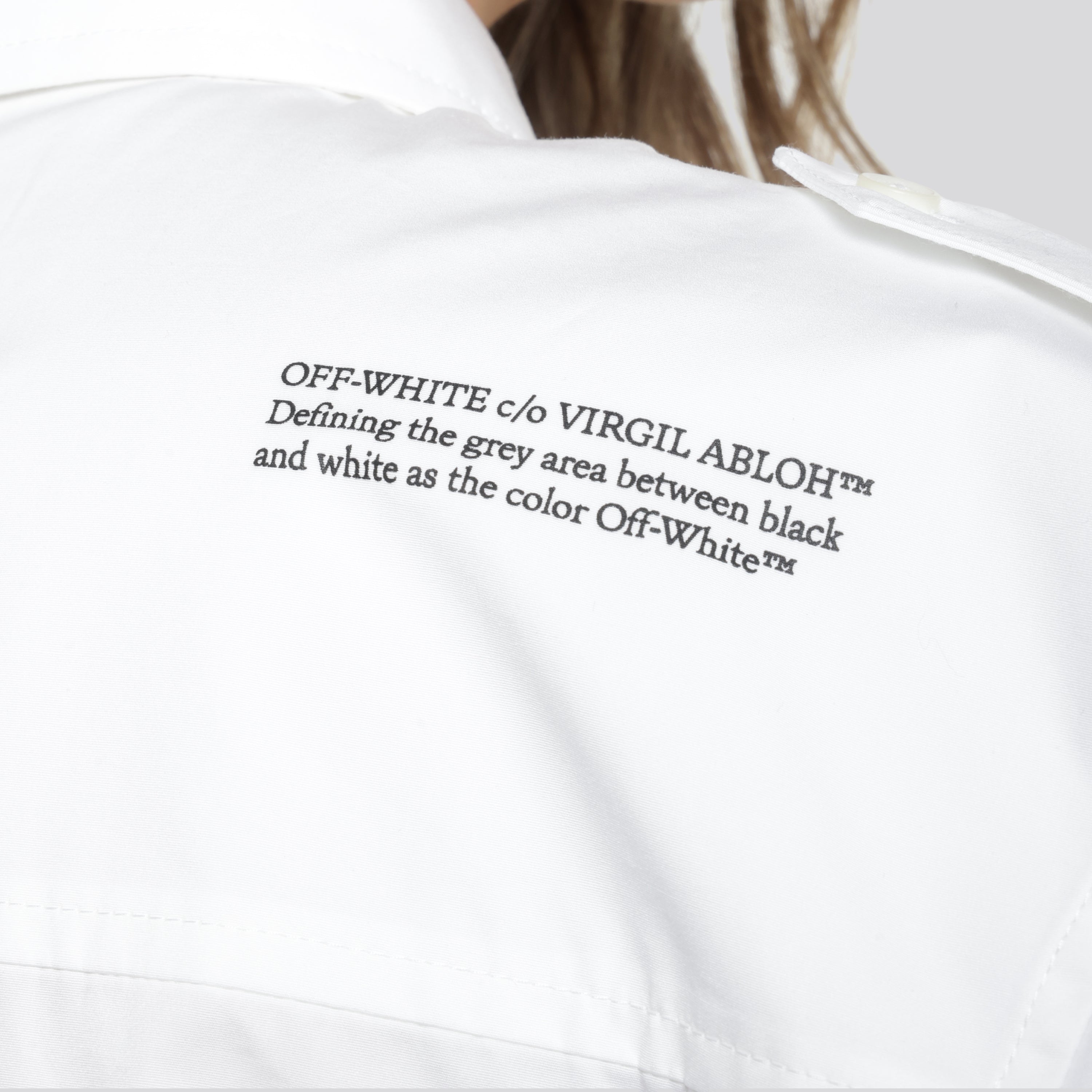 Vestido Blanco Off-White Poplin Savana
