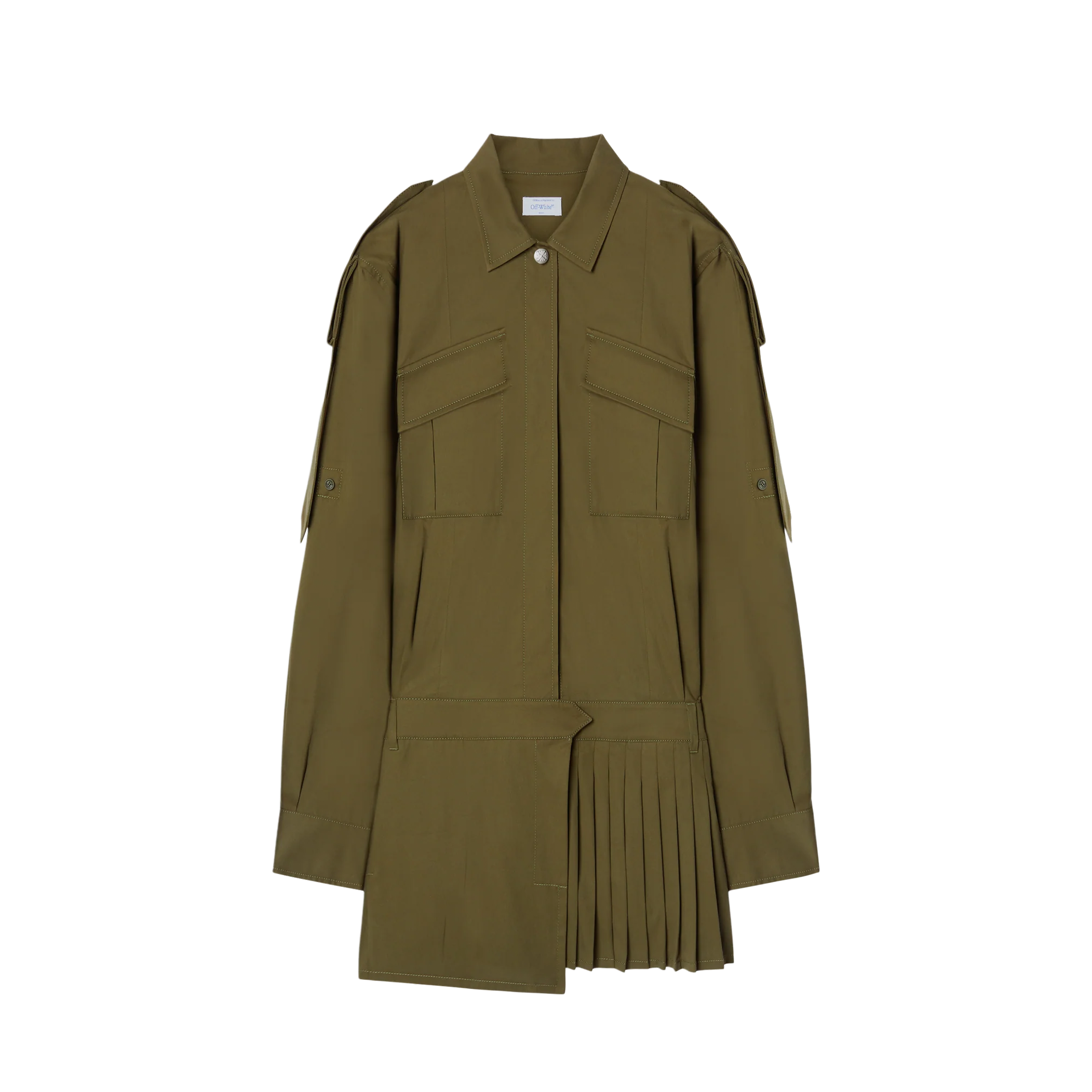 Camisa Verde Off-White CO Savana Mini