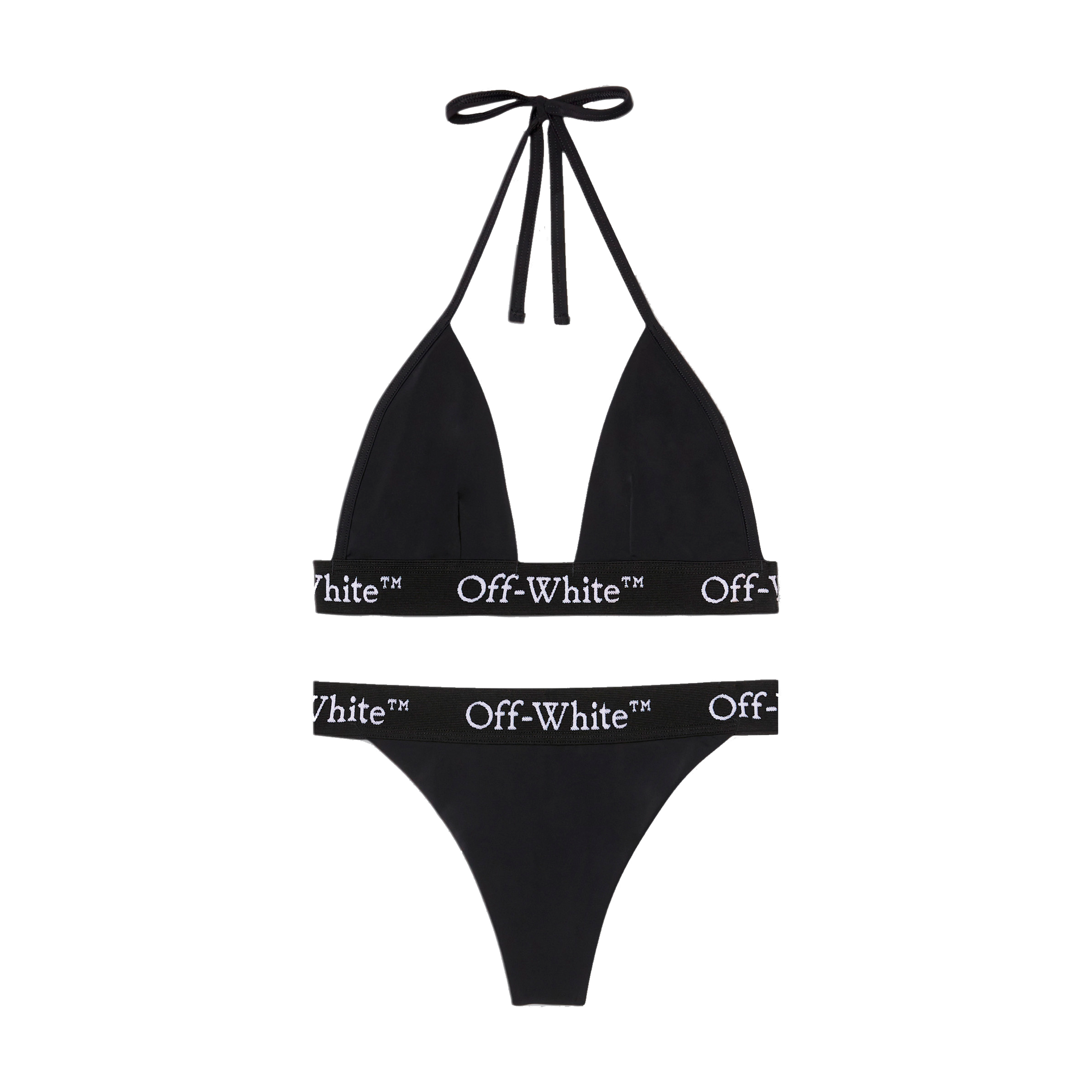 Bikini Negro Off-White Logoband