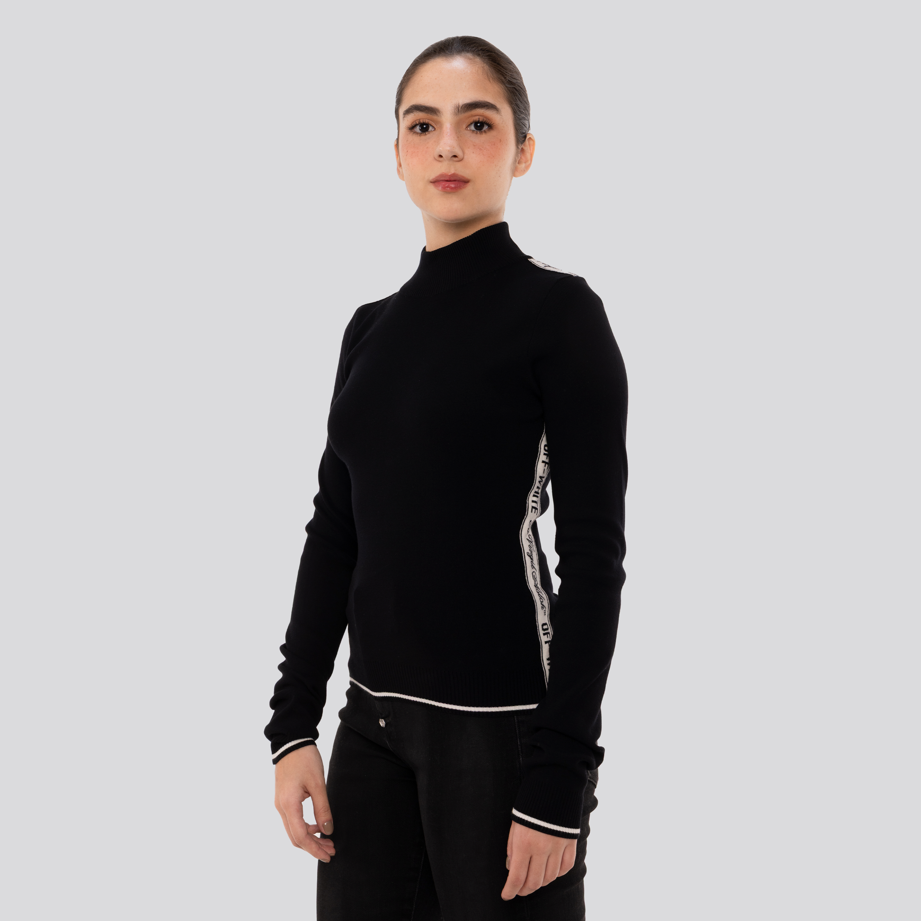 Buzo Negro Off-White Logoband