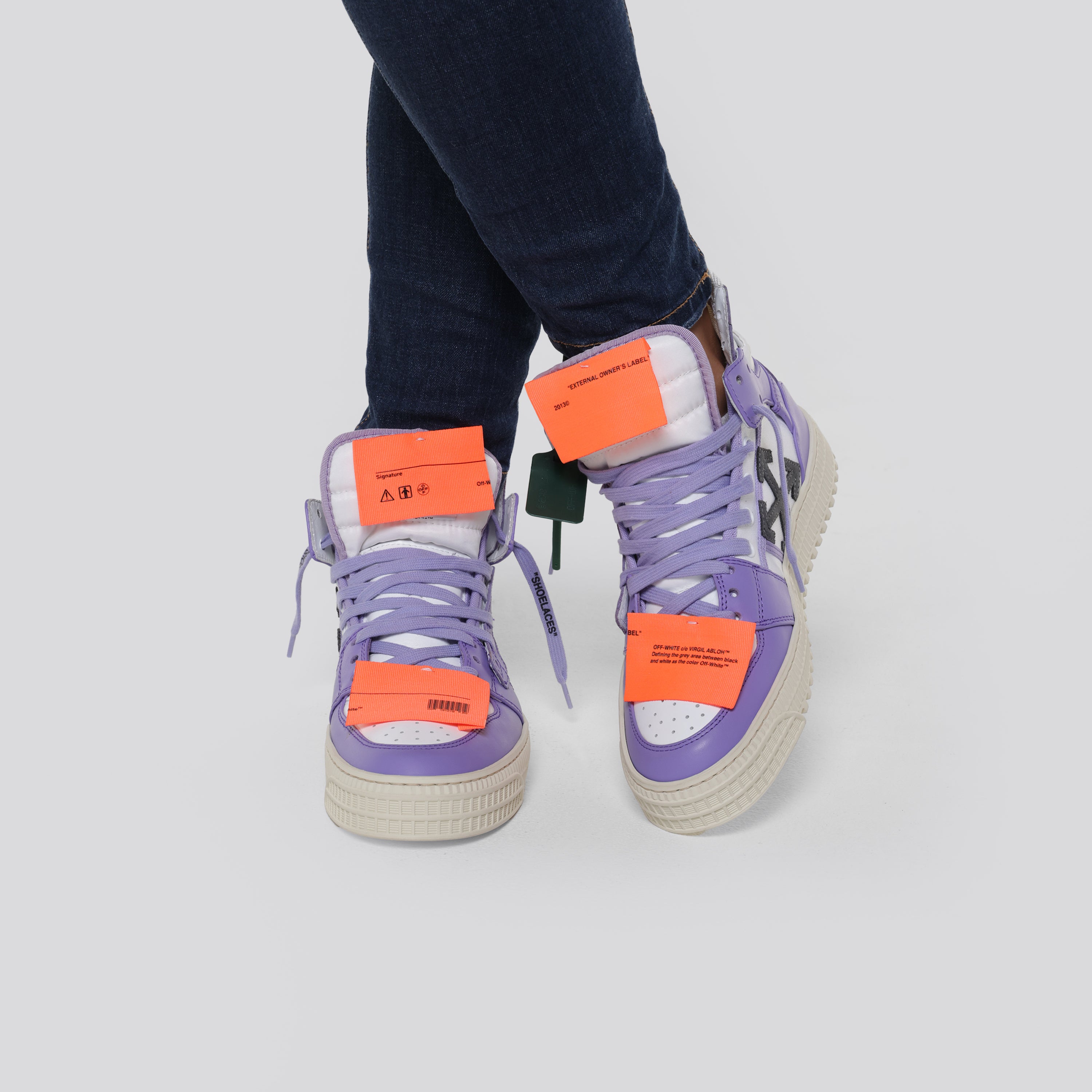 Sneakers High Top Purple Off-White 3.0 Off Court