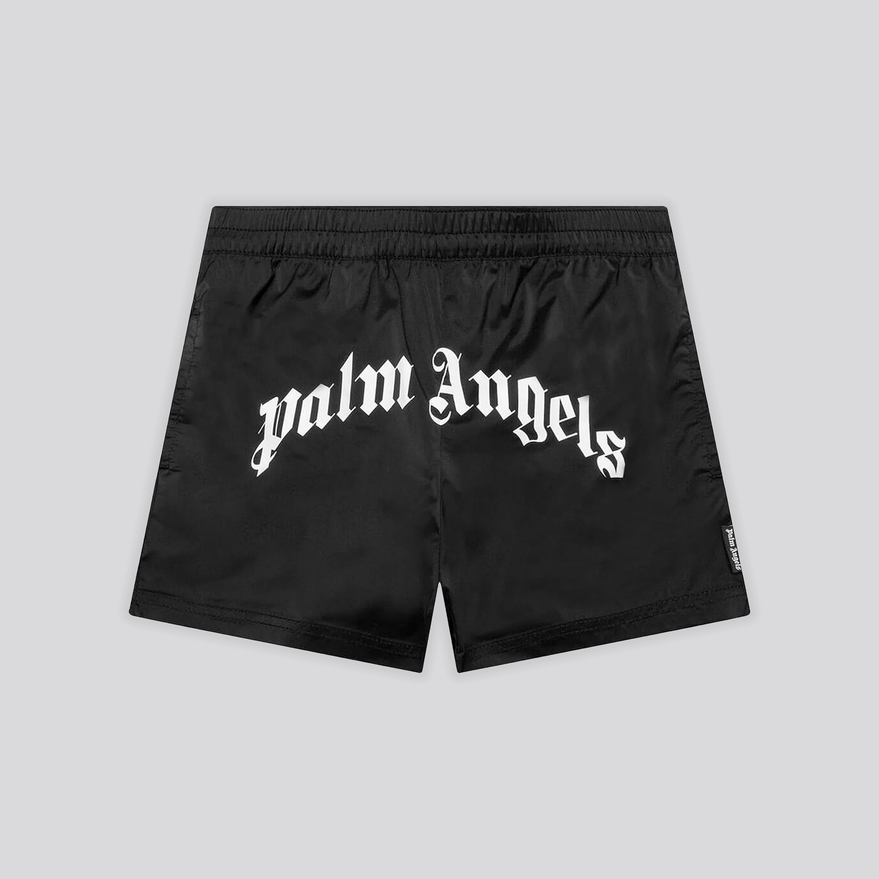 Pantaloneta de Baño Black Palm Angels Kids Curved Logo