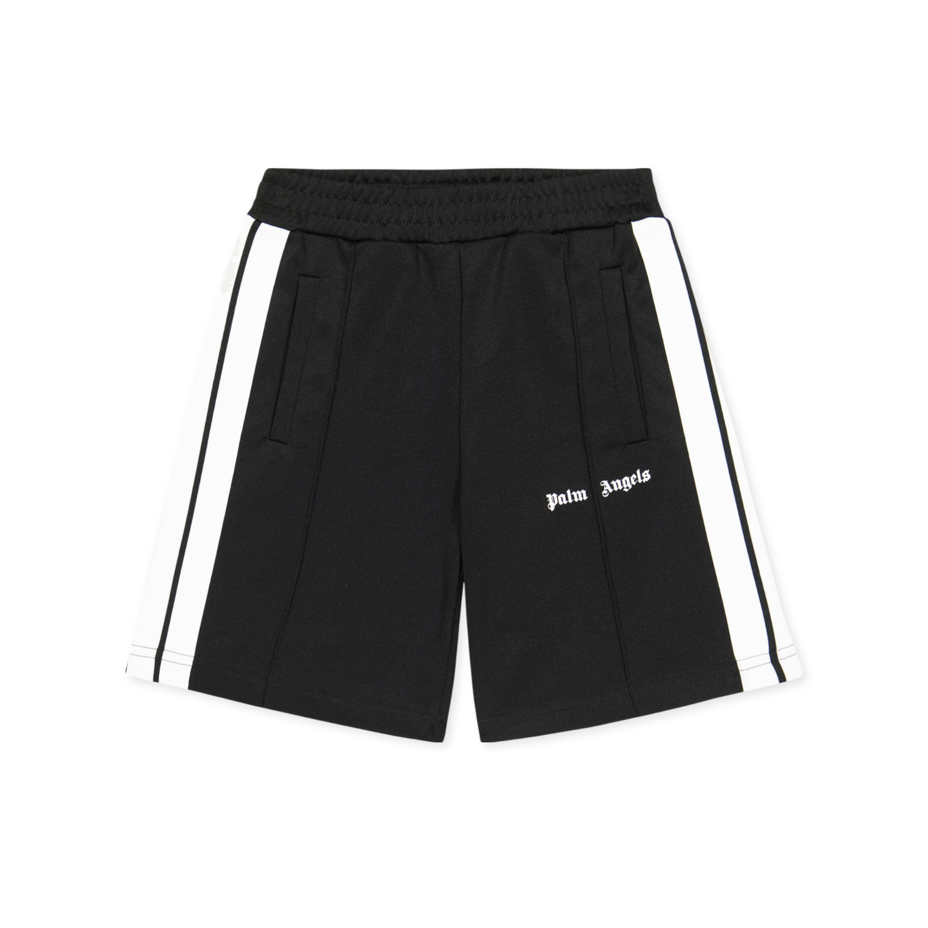 Short Negro Palm Angels Kids Logo