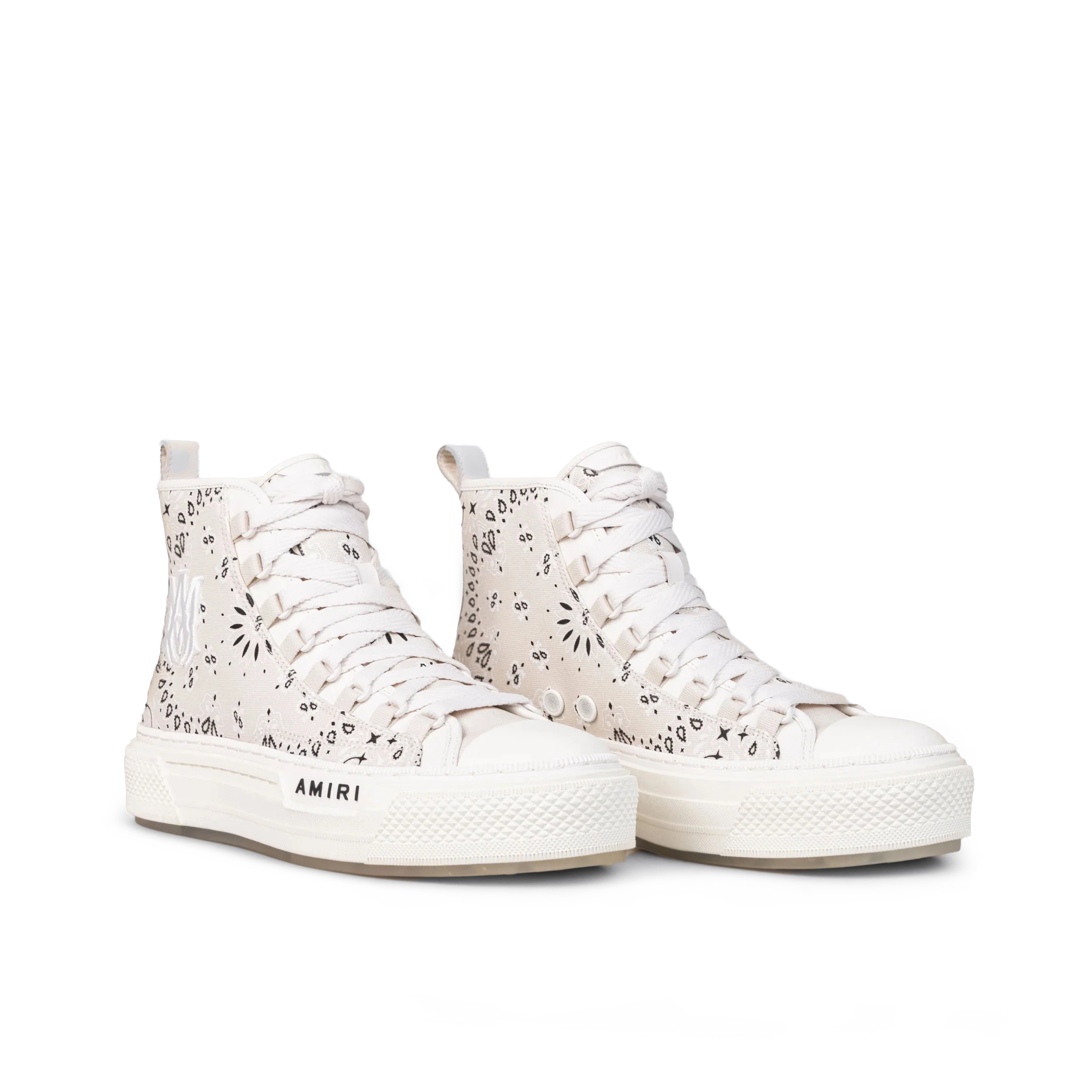Sneakers High Top Beige AMIRI Bandana