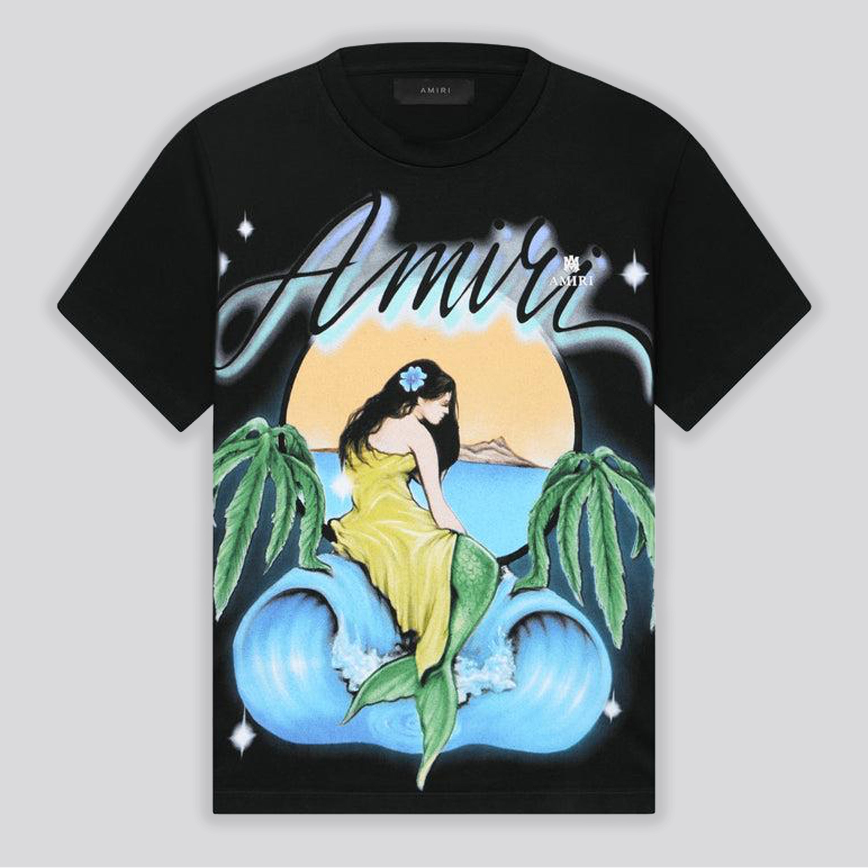Camiseta Negra AMIRI Mermaid
