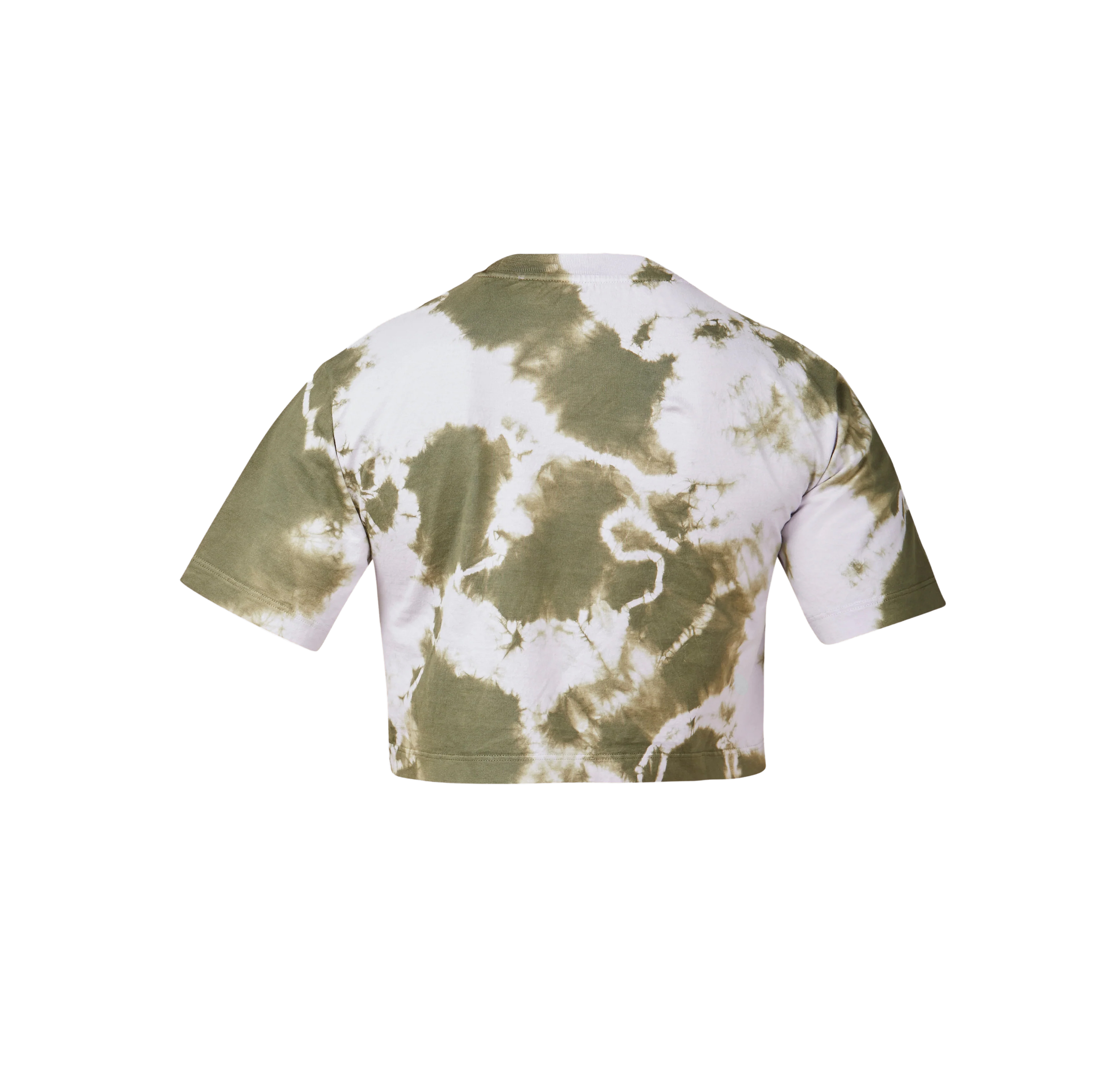 Camiseta Rosa Off-White Tie Dye Cropped