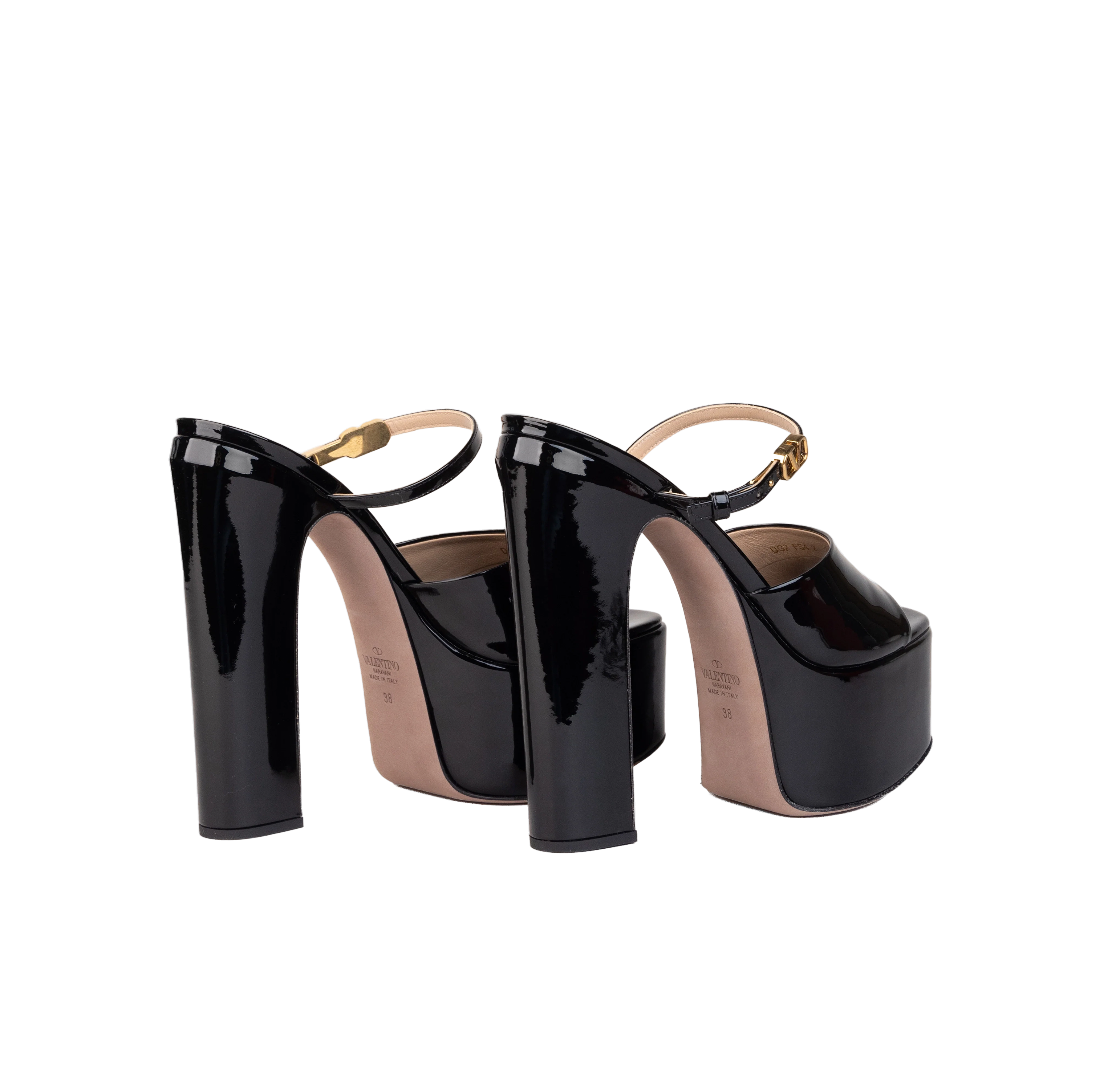 Tacones Negros Valentino Tan-Go 155 mm