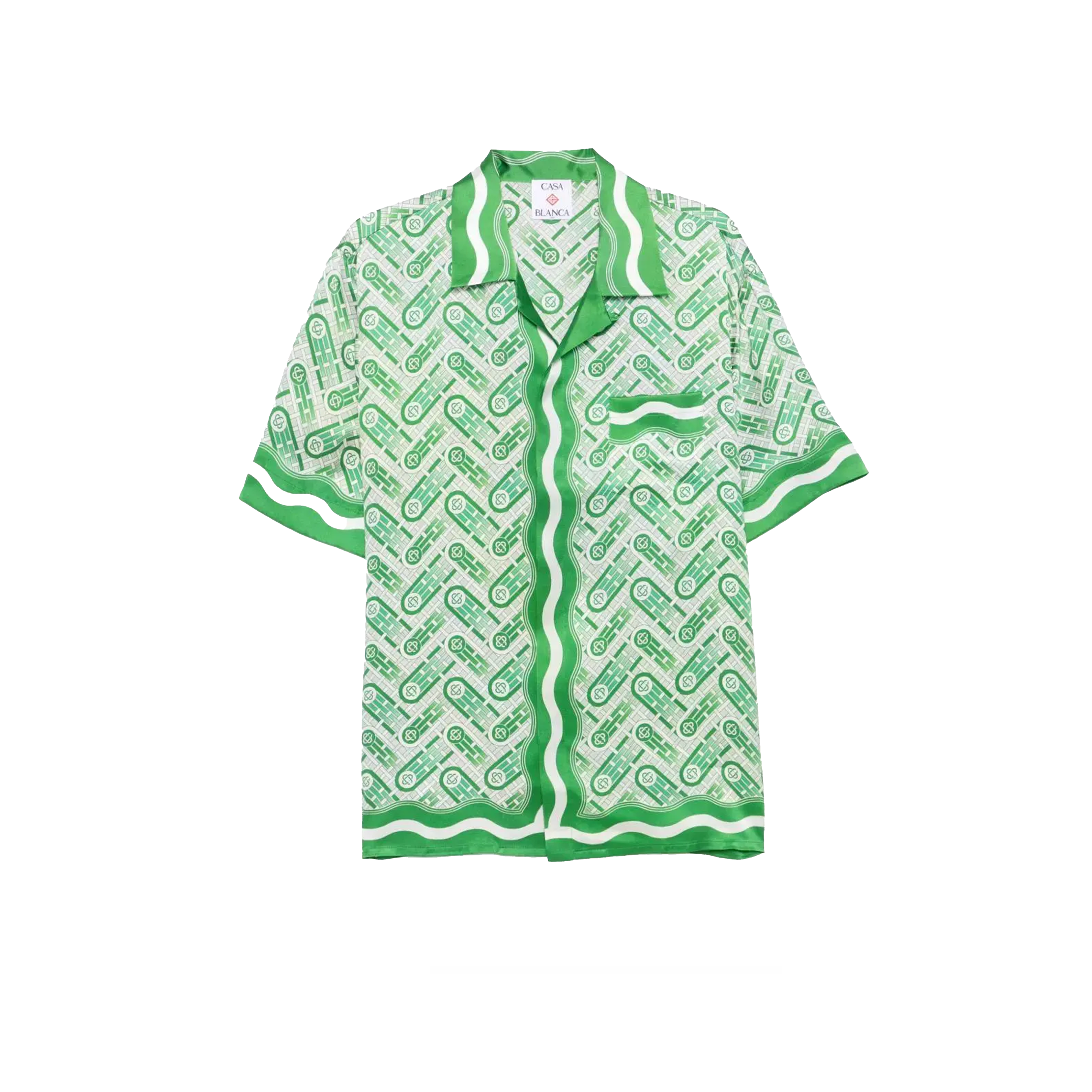 Camisa Verde Casablanca Ping Pong Monogram