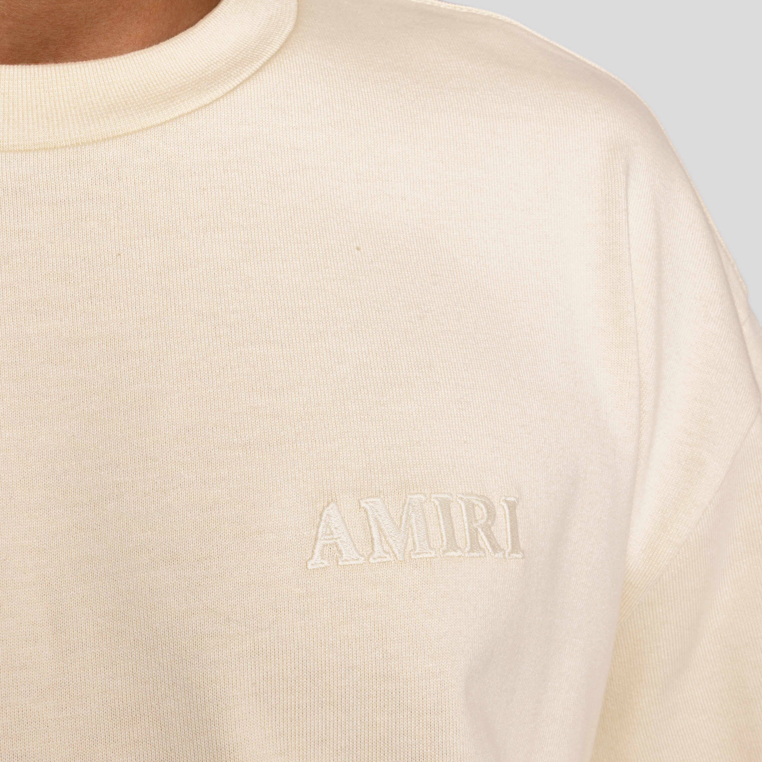 Camiseta Beige AMIRI Logo