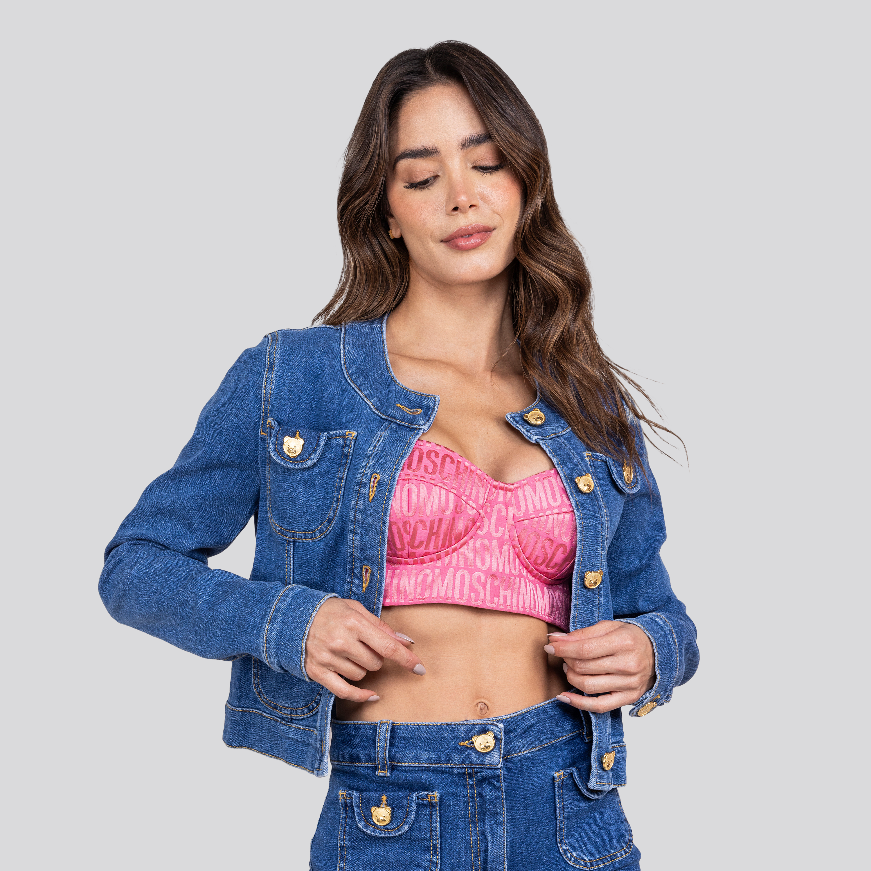 Chaqueta Denim Moschino Couture Teddy Bottoms