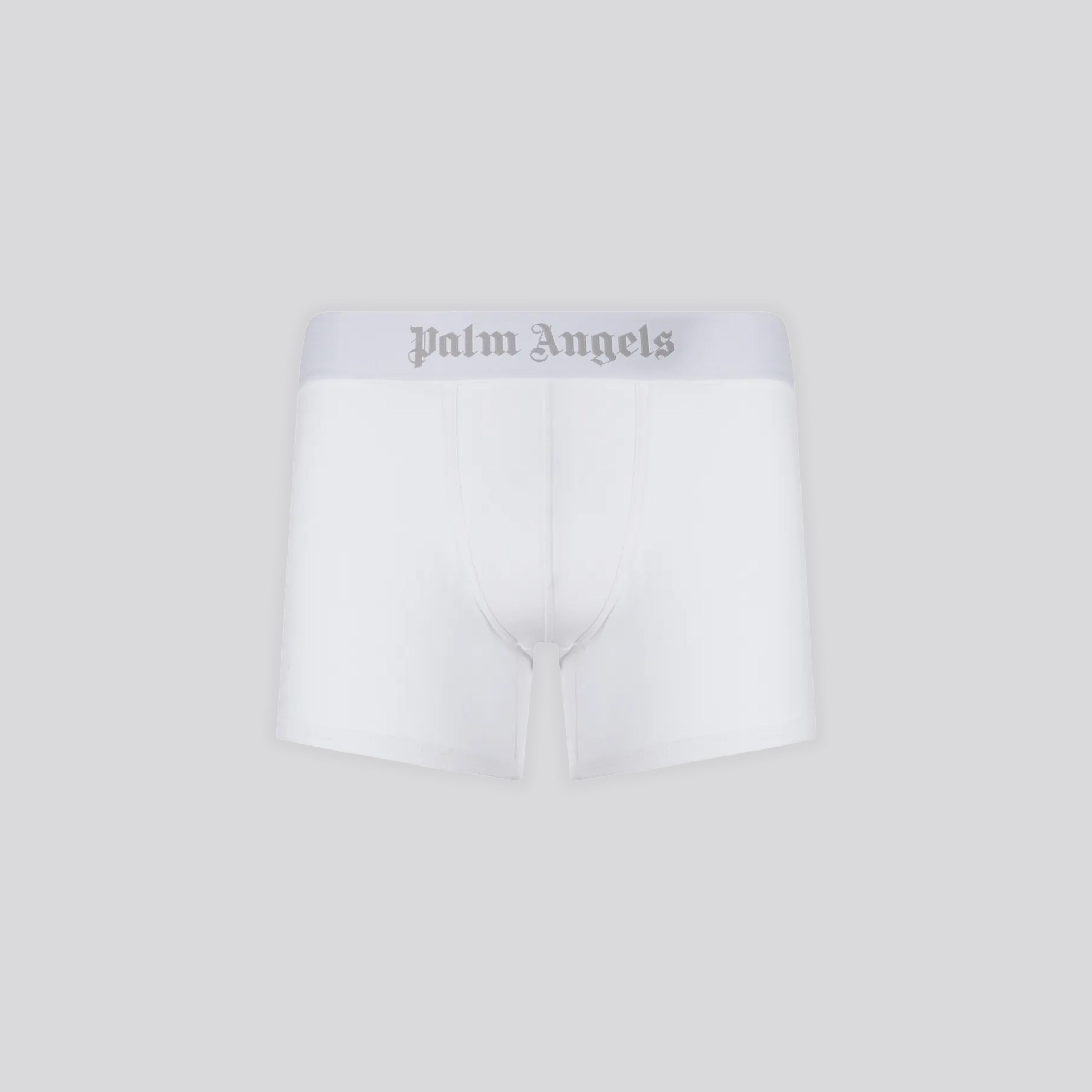 Boxer Blanco Palm Angels Gris Logo Band