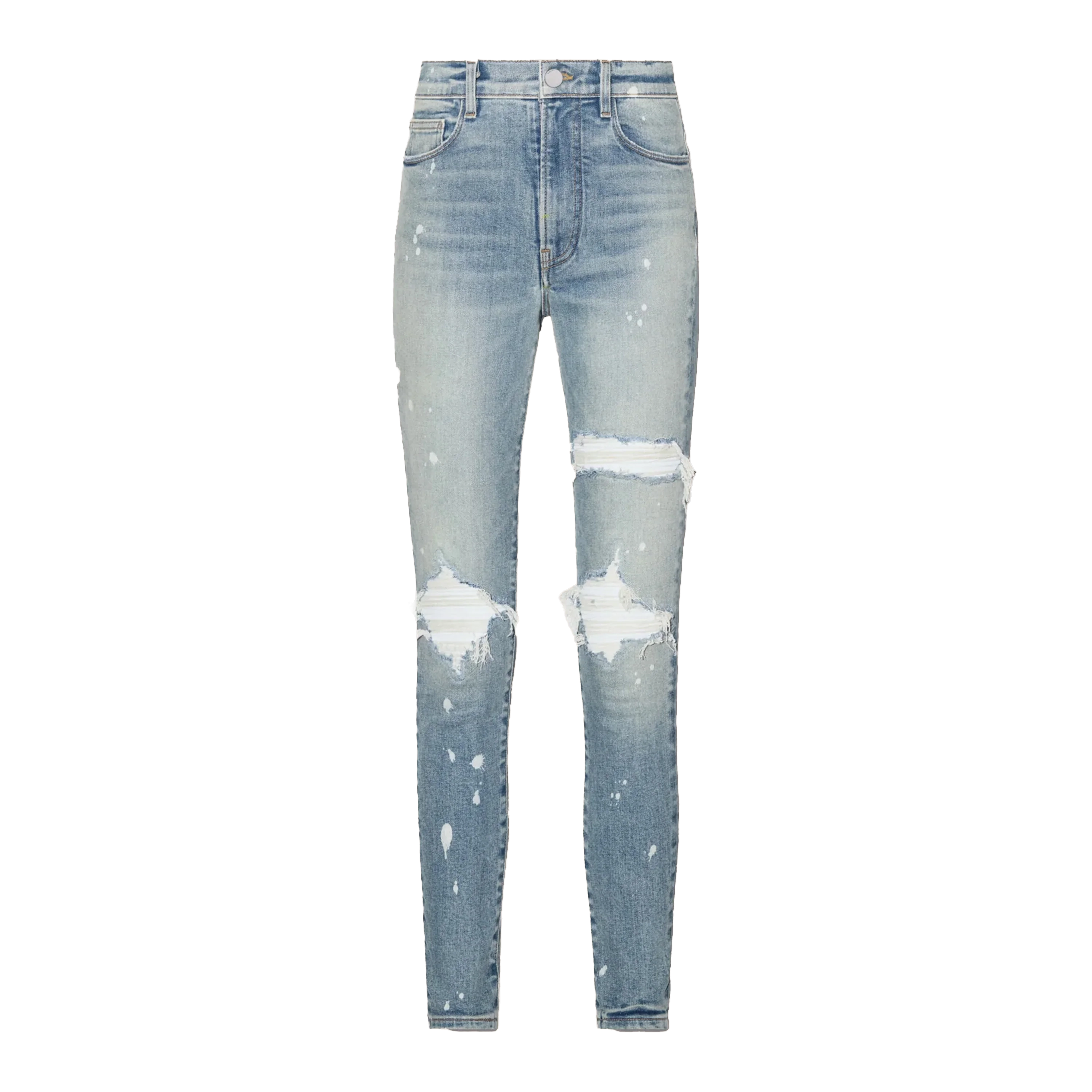 Jeans Denim AMIRI Blanco Leather