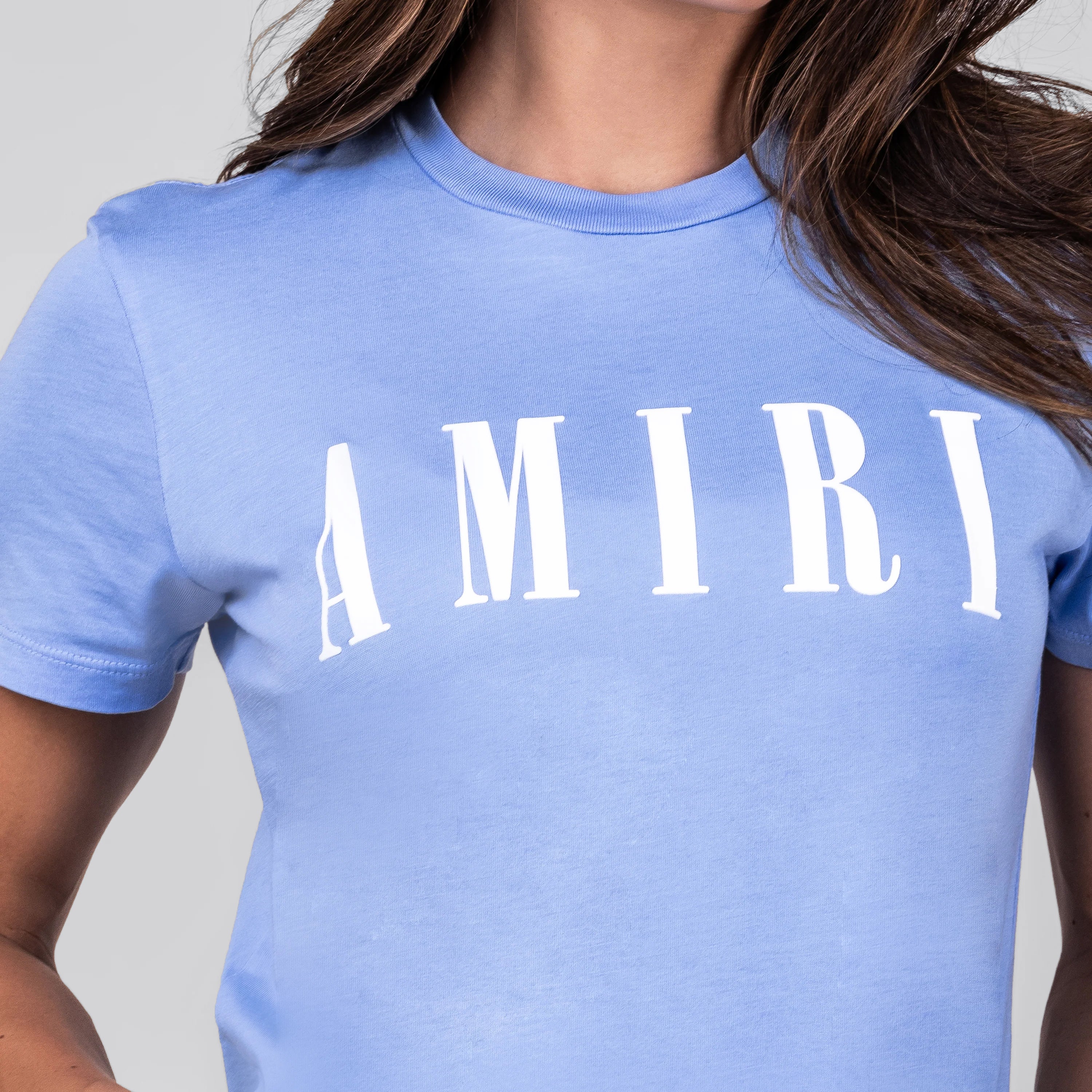 Camiseta Azul AMIRI Logo W