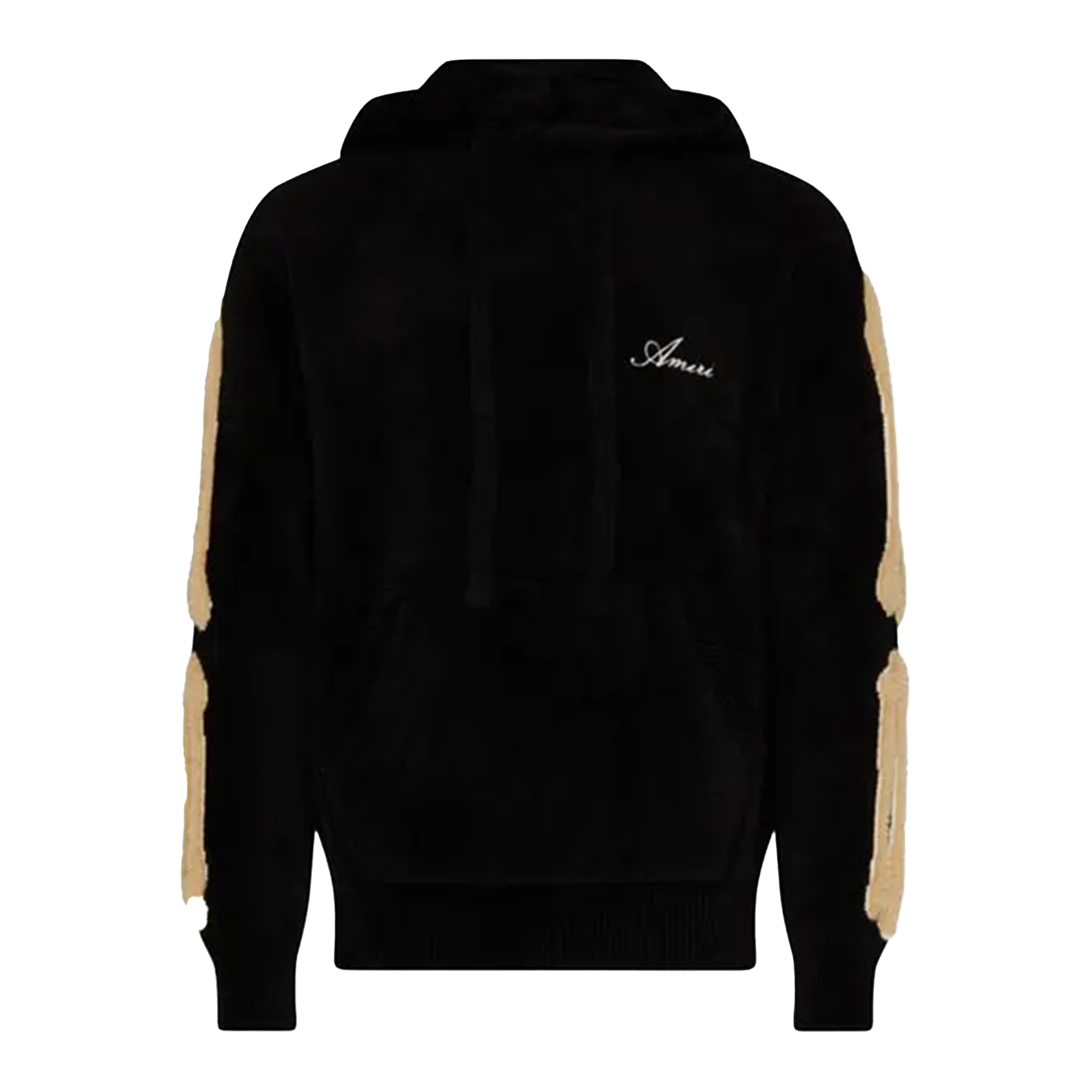 Buzo Tipo Hoodie Negro AMIRI Bones Sleeves