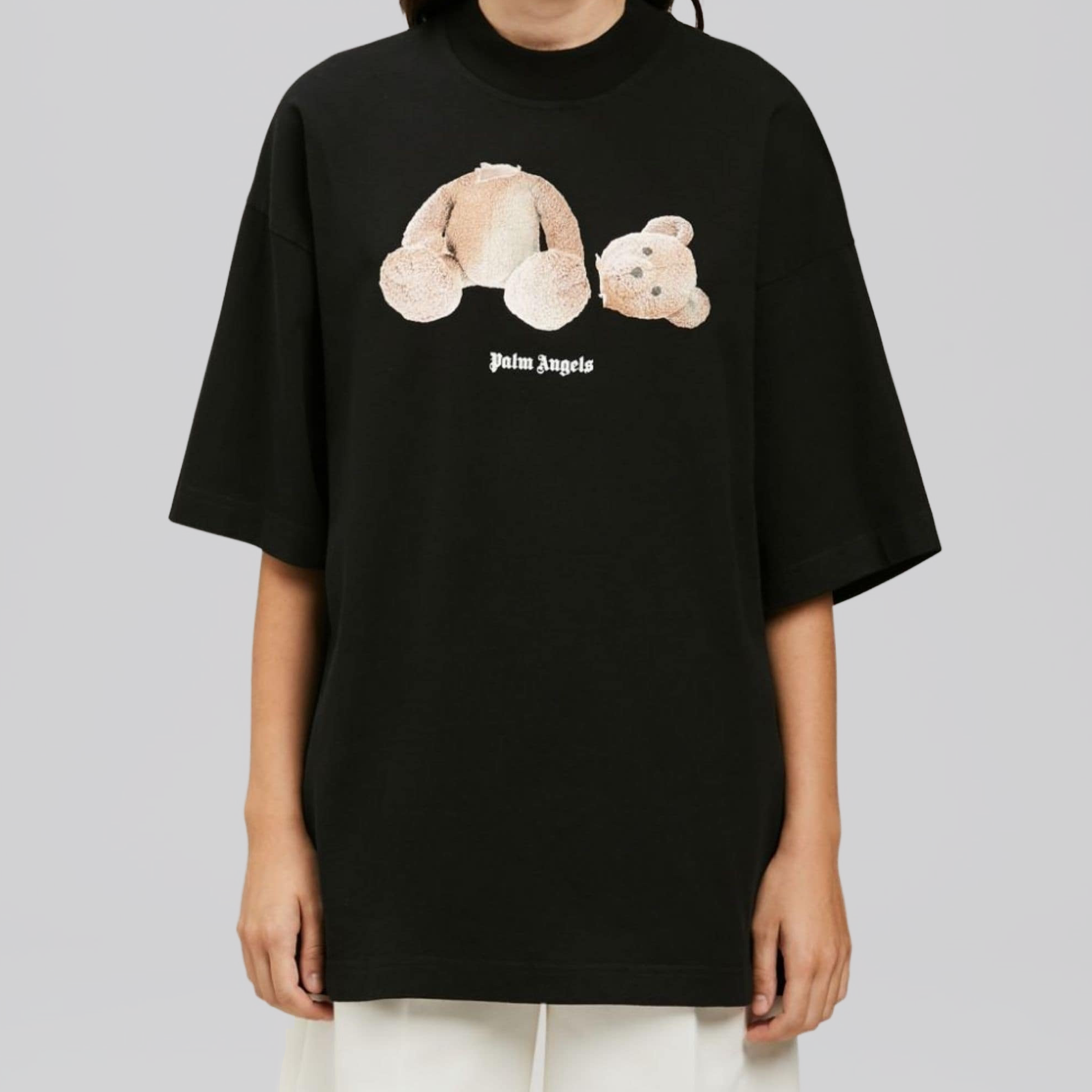 Camiseta Negra Palm Angels Teddy Bear