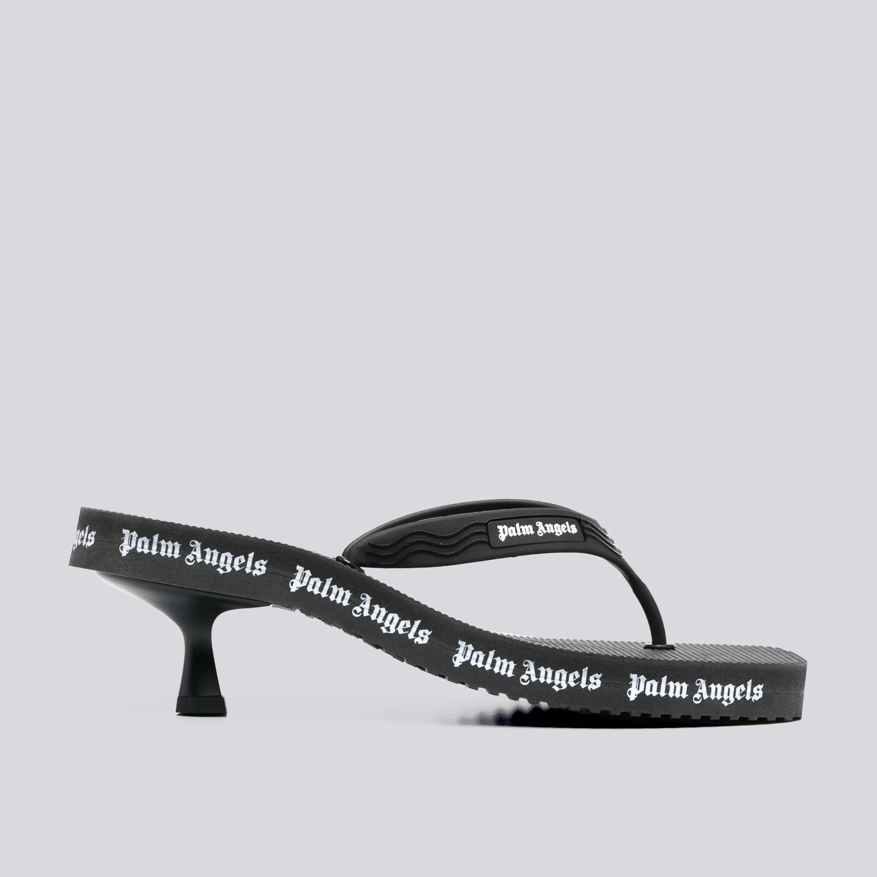 Sandalias de Tacón Negras Palm Angels Kitten Hell Flip