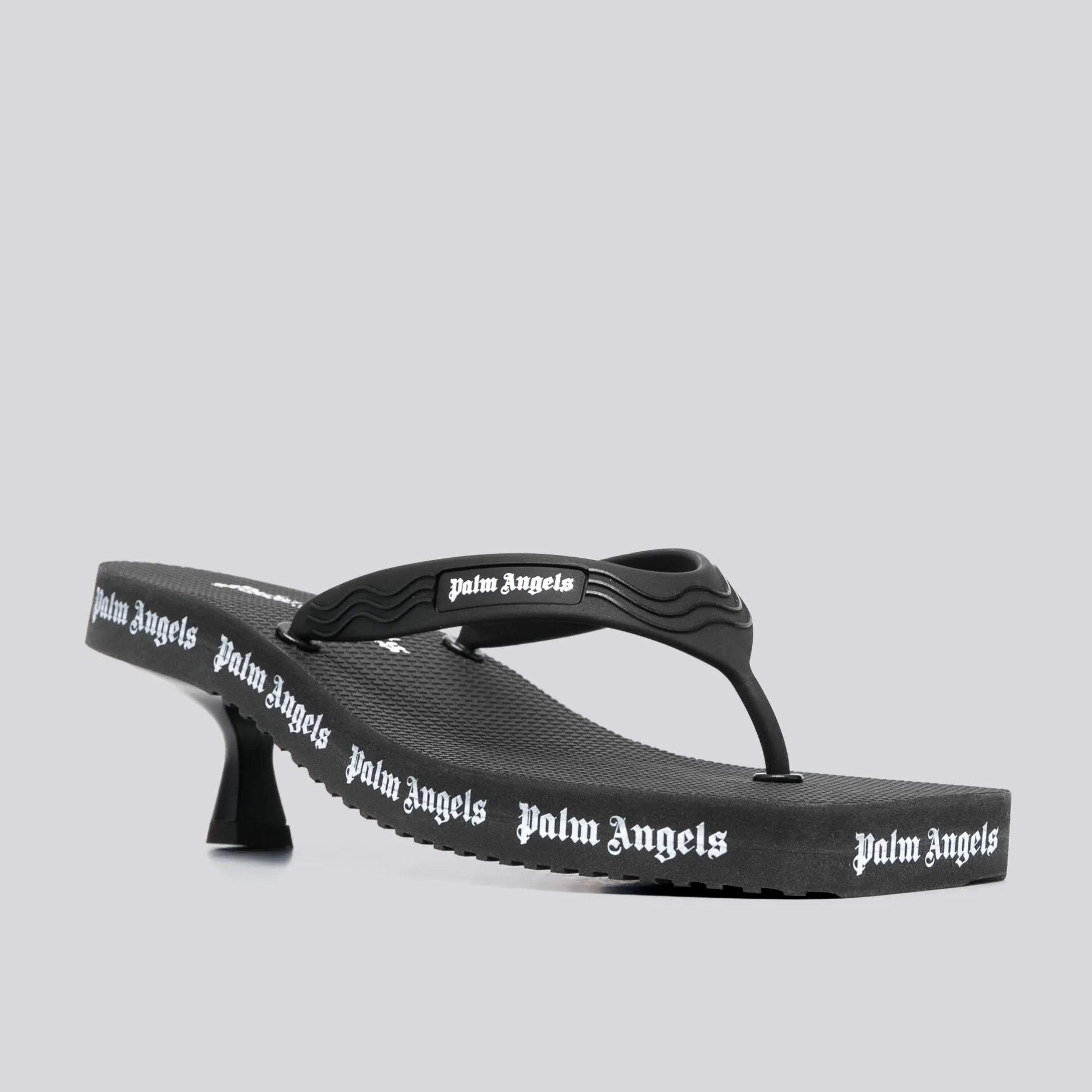 Sandalias de Tacón Negras Palm Angels Kitten Hell Flip