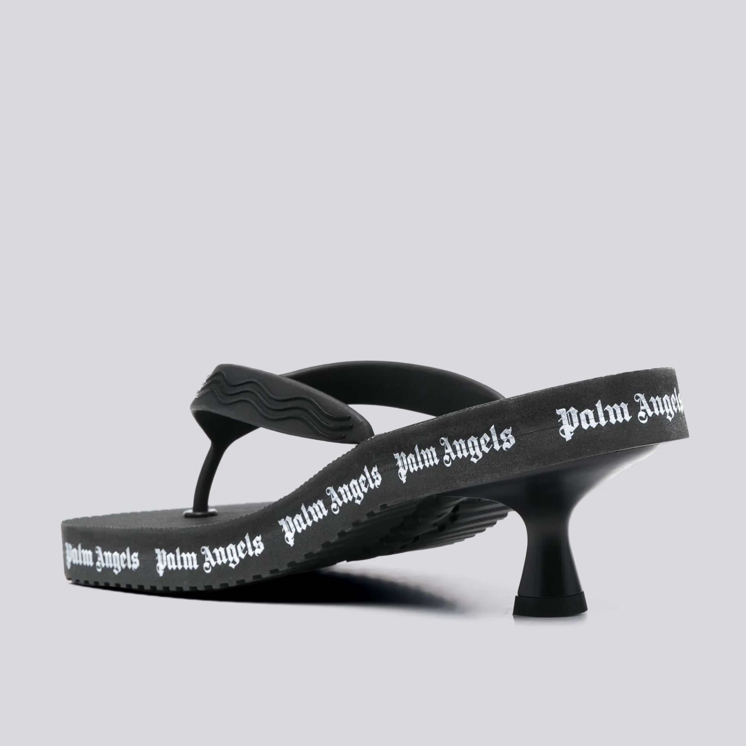 Sandalias de Tacón Negras Palm Angels Kitten Hell Flip