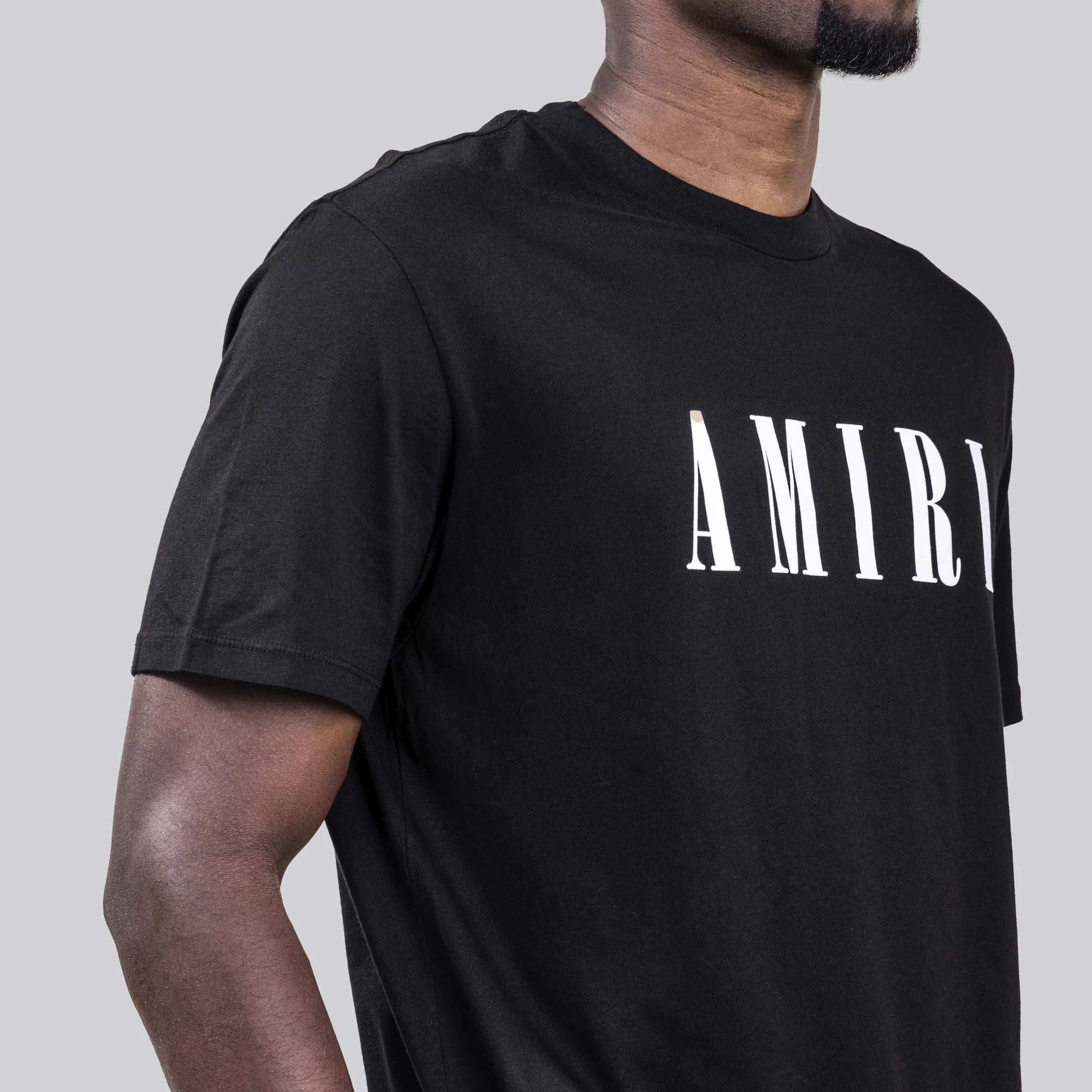 Camiseta Negra AMIRI Logo