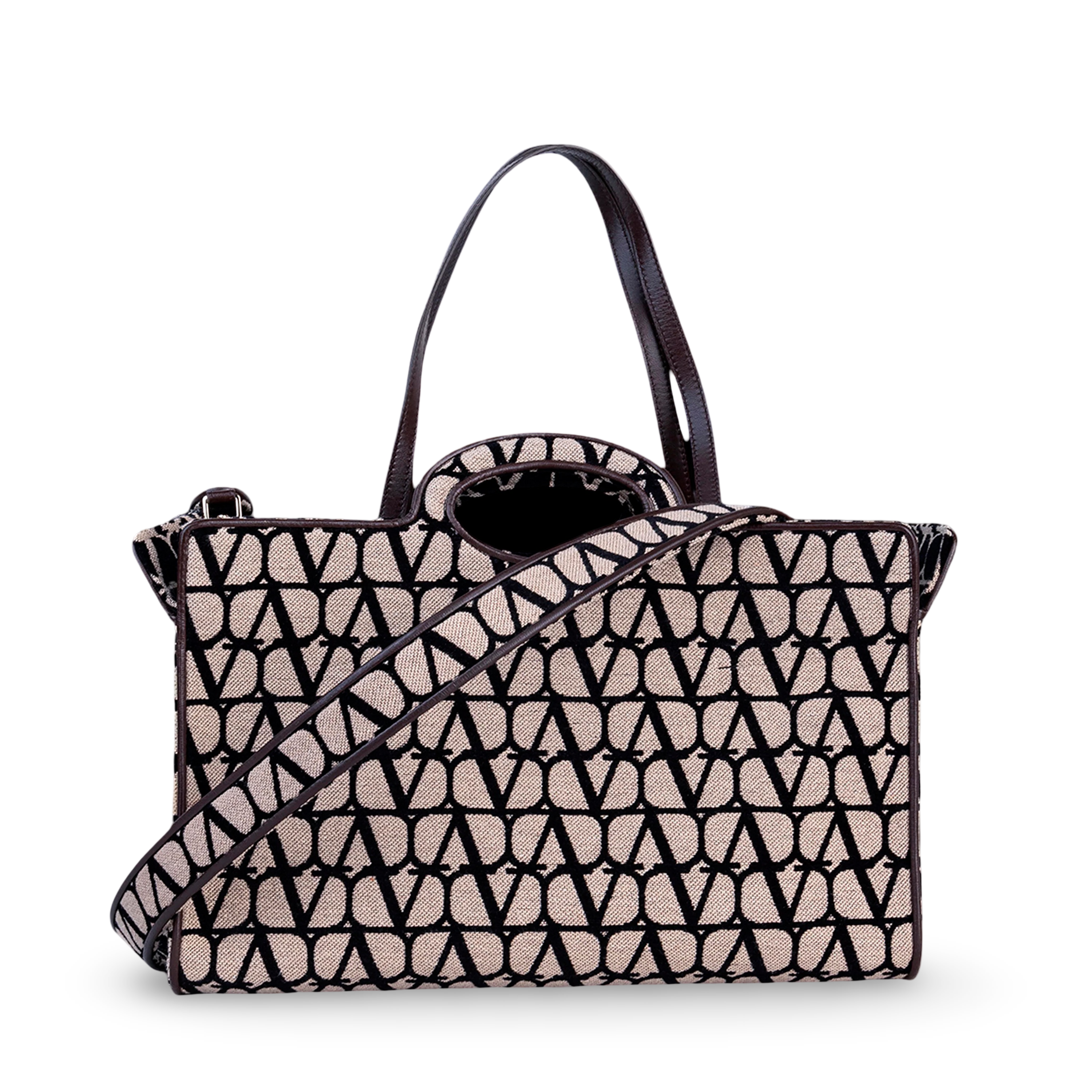 Cartera Beige Negro Valentino Iconographe
