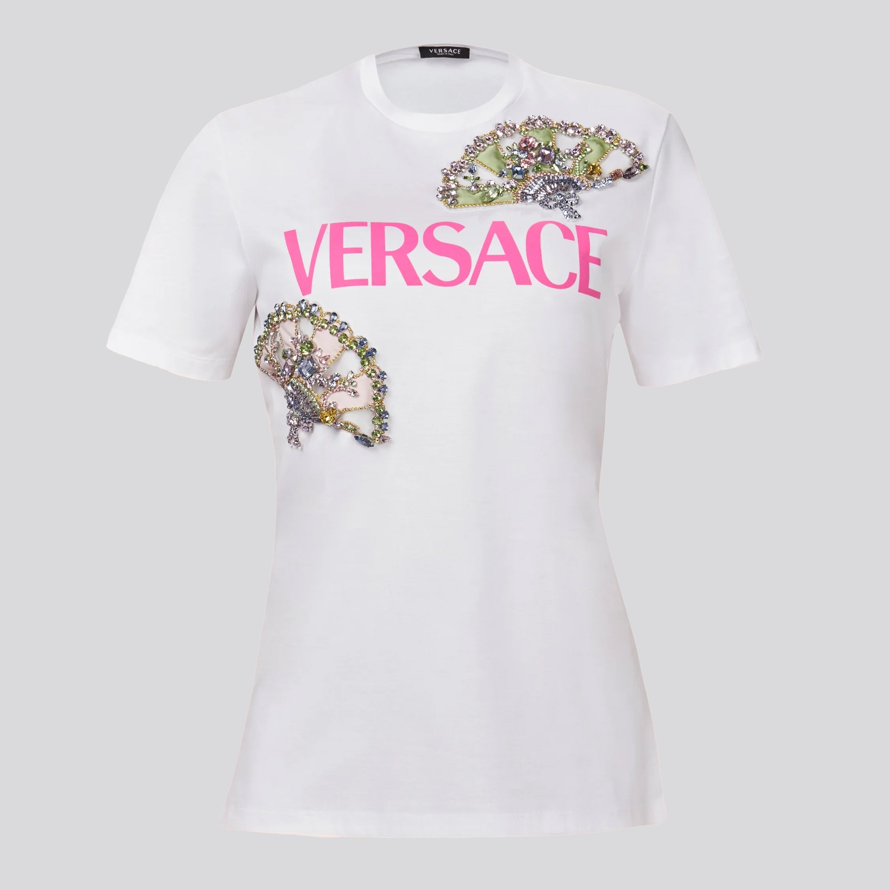 Camiseta Blanca Versace Ventagli