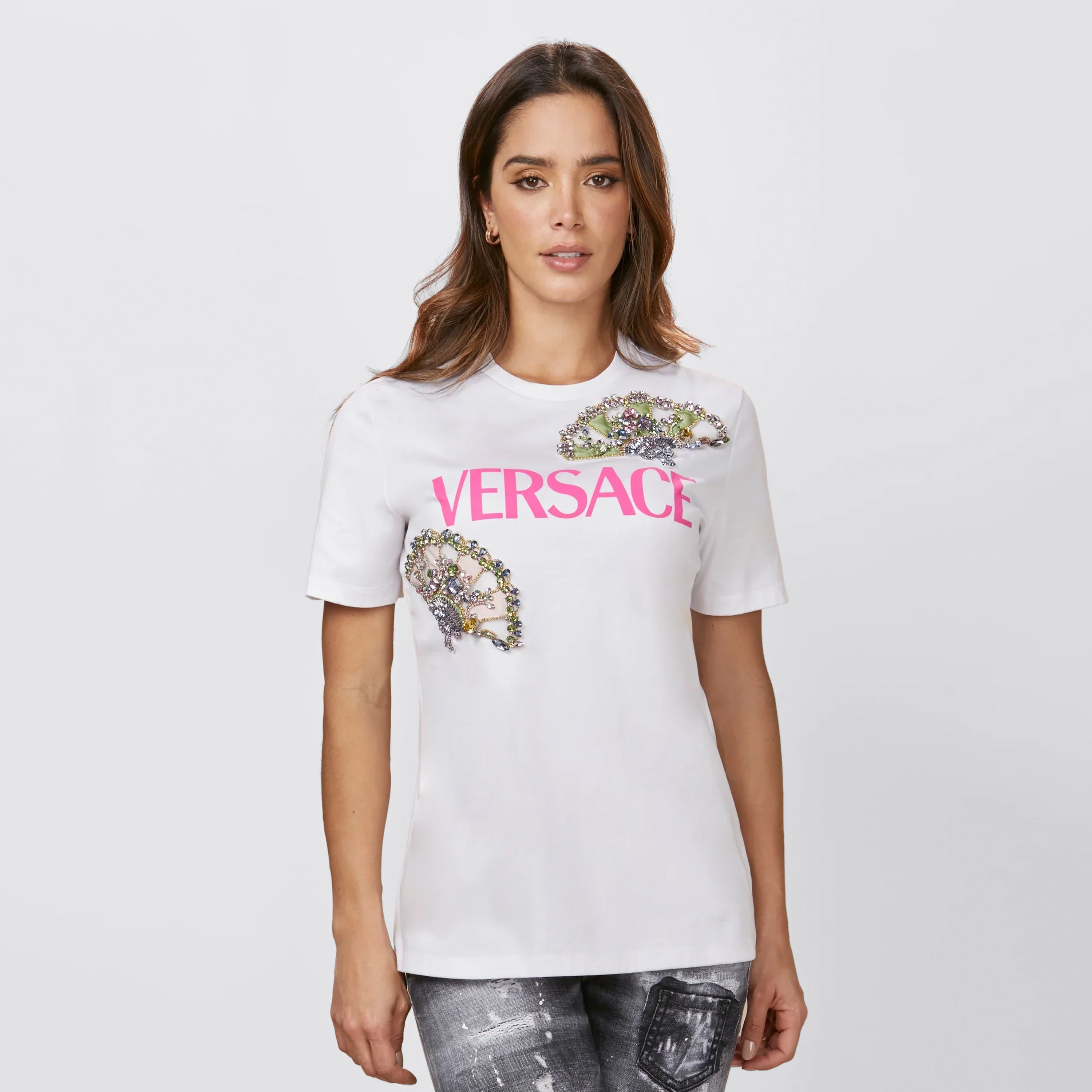 Camiseta discount versace blanca