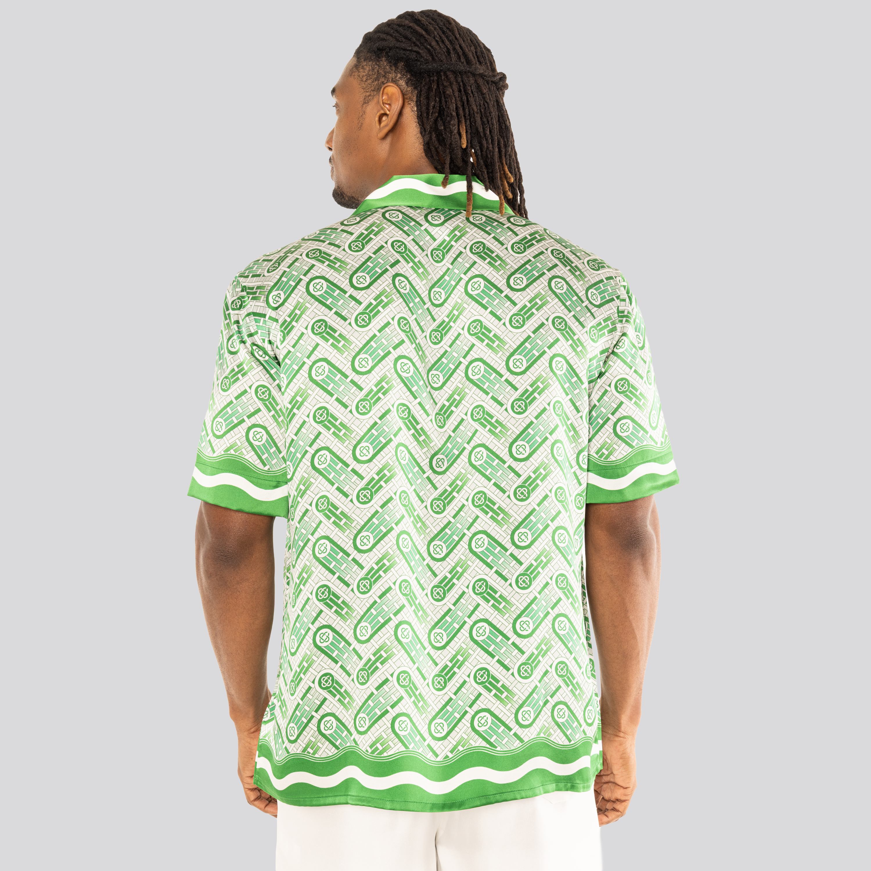 Camisa Verde Casablanca Ping Pong Monogram