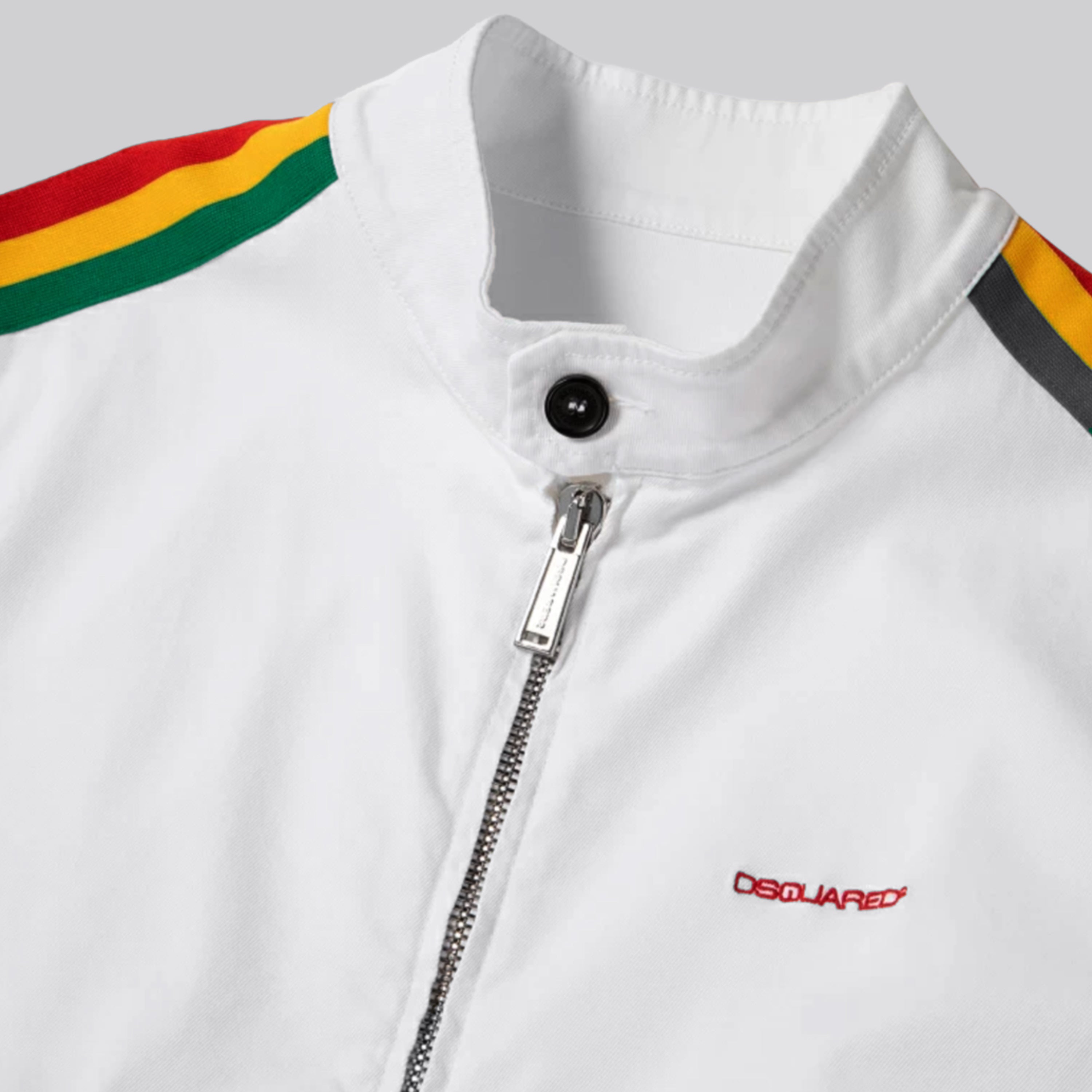 Chaqueta Blanca Dsquared2 Side Rasta