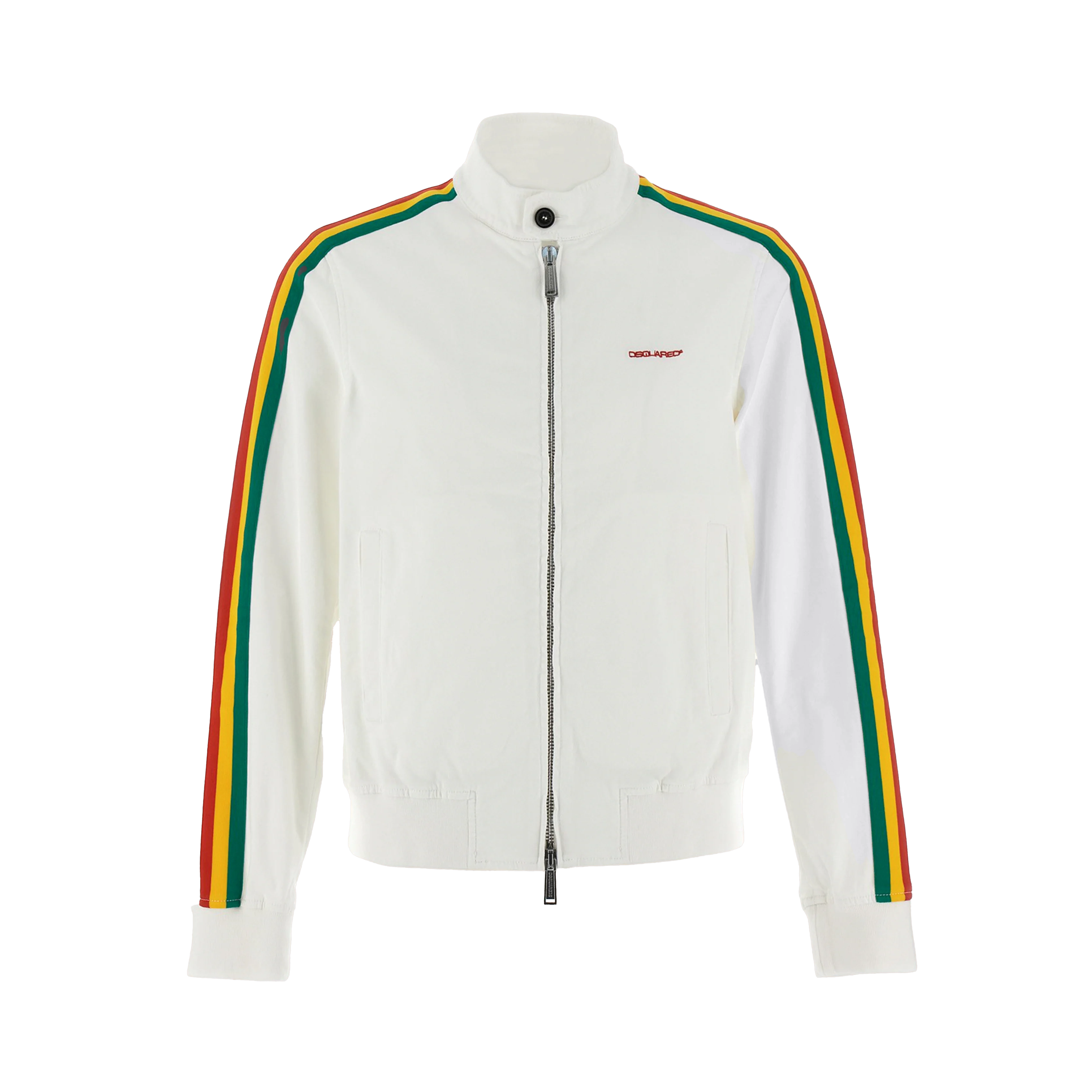 Chaqueta Blanca Dsquared2 Side Rasta