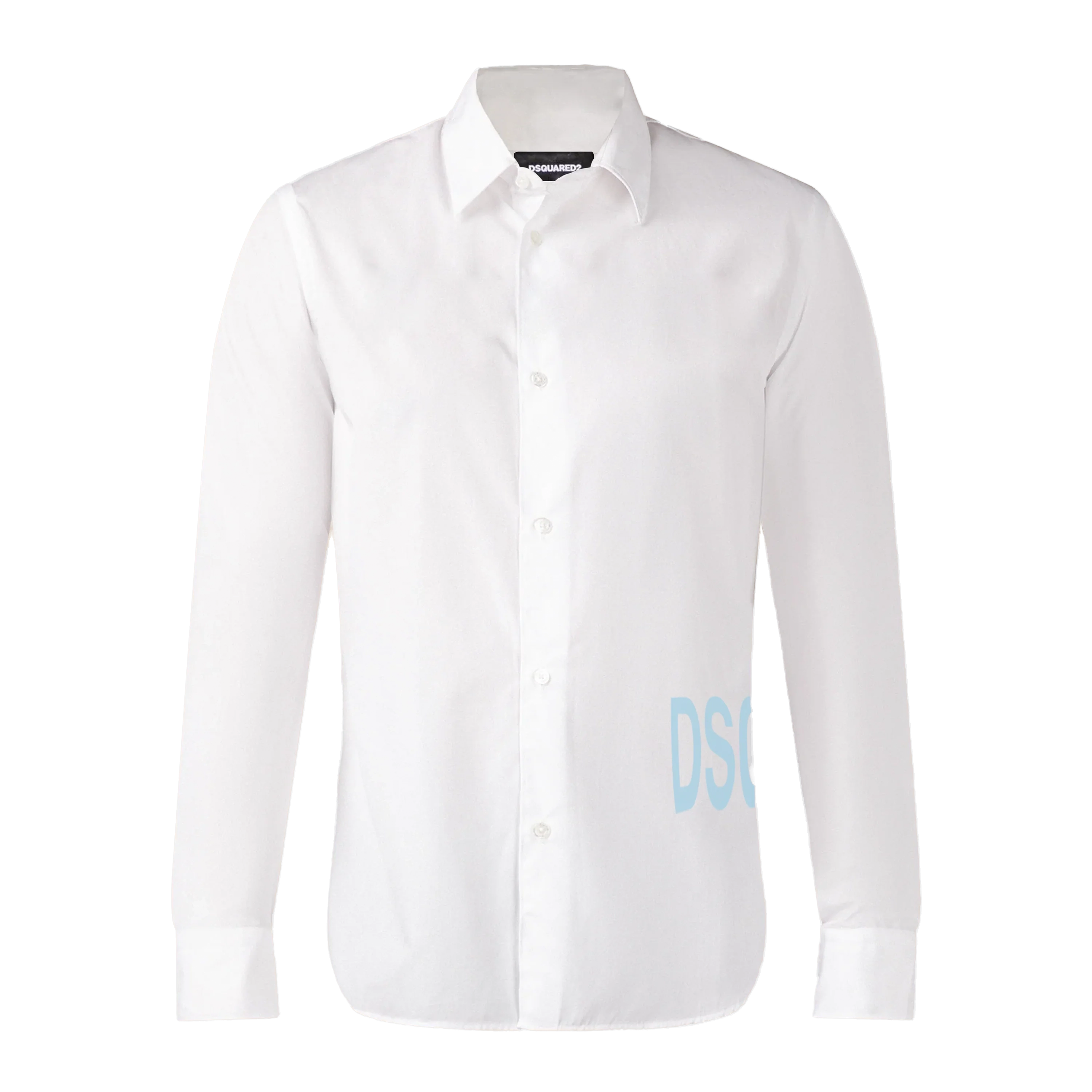 Camisa Blanca Dsquared2 Light Blue Logo