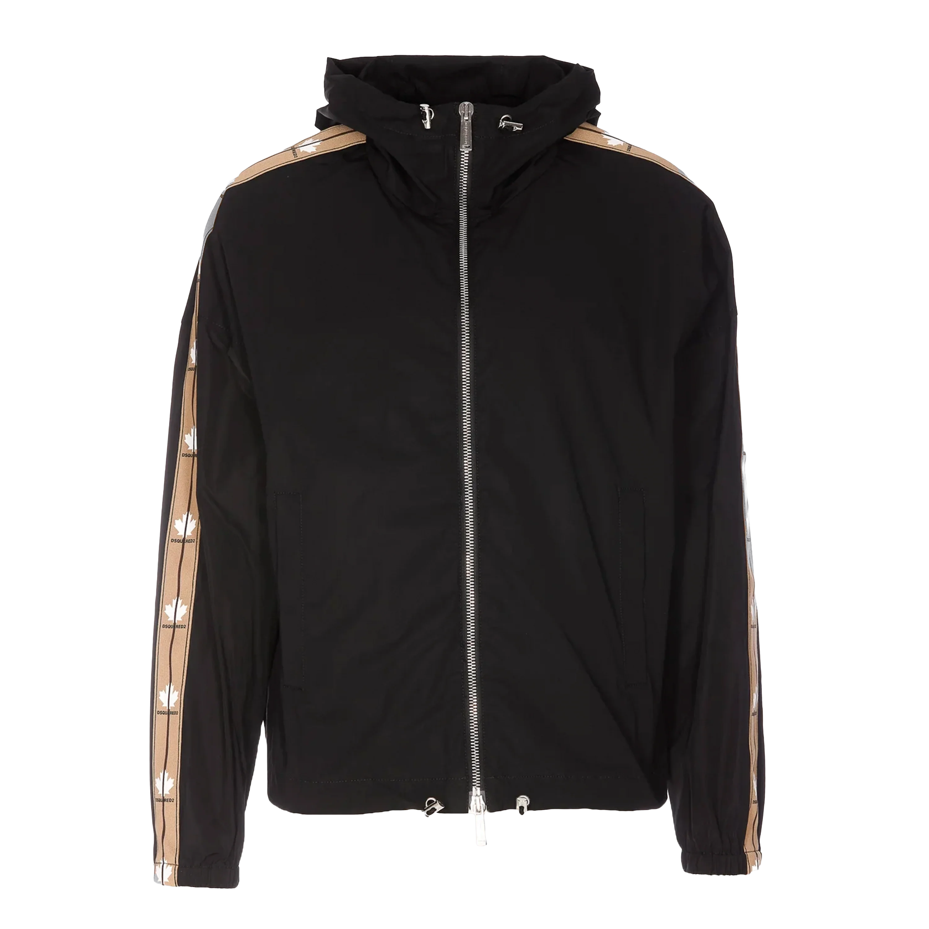 Chaqueta Negra Dsquared2 Side Logo