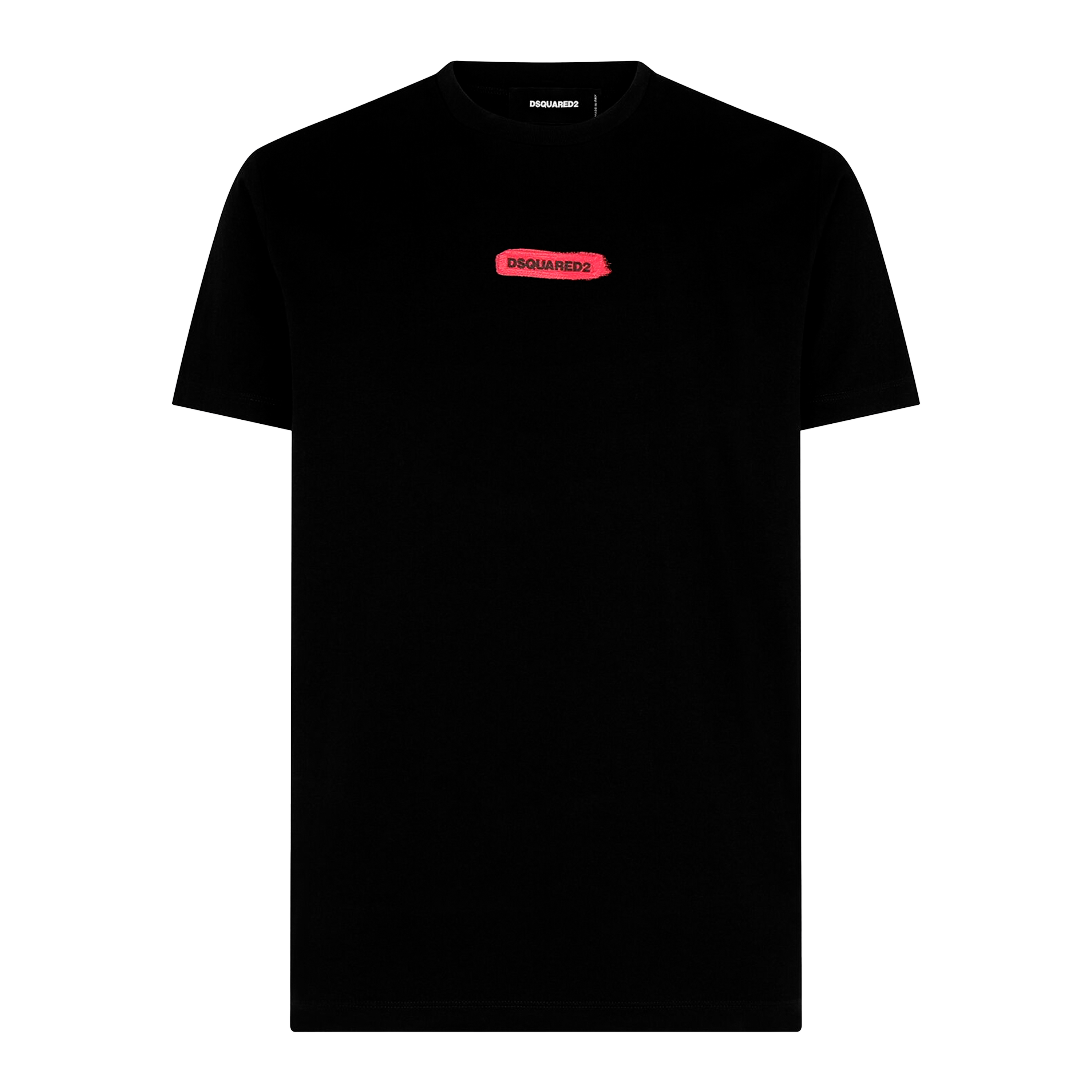 Camiseta Negra Dsquared2 Logo Brush