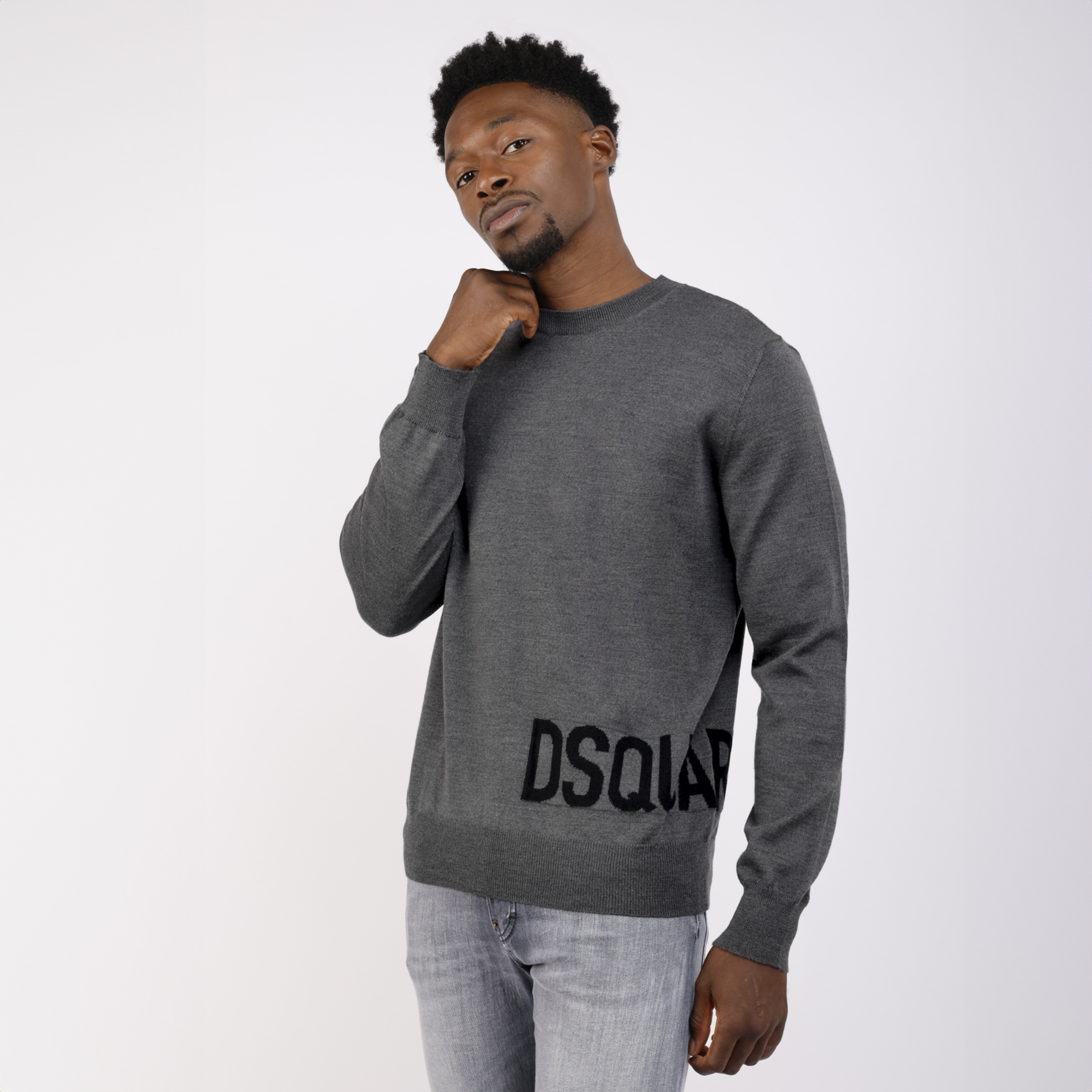 Suéter Gris Dsquared2 Logo
