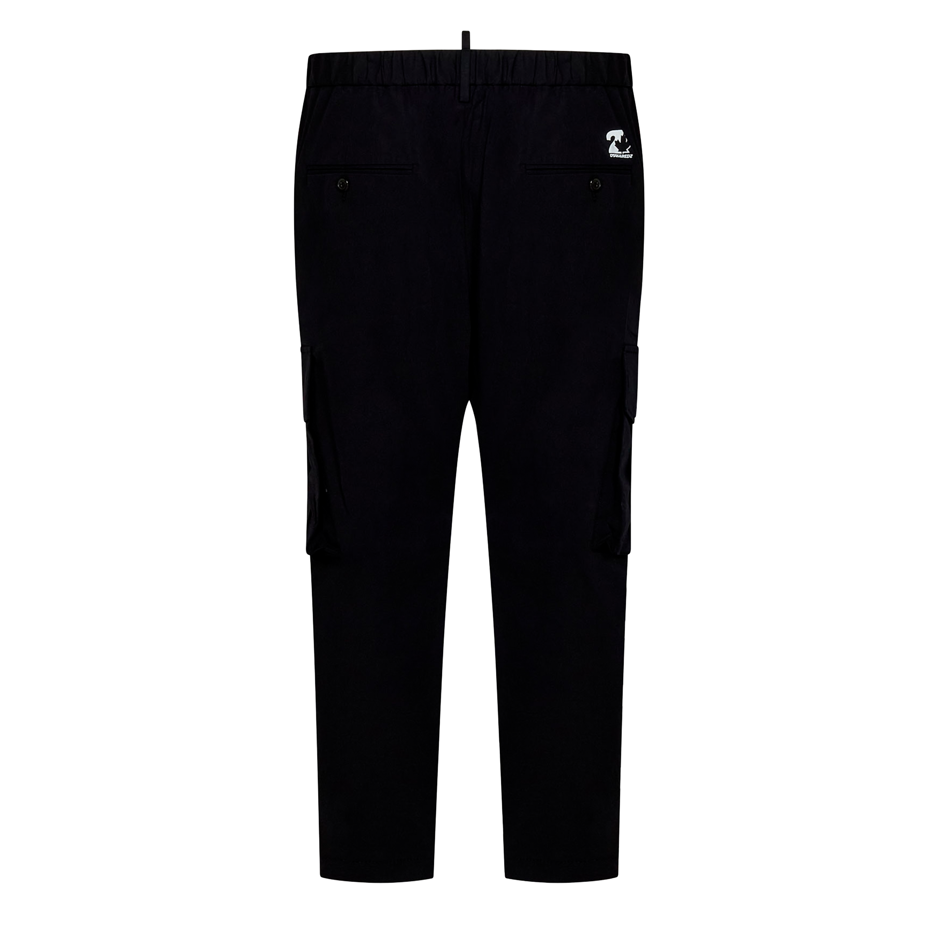 Pantalón Cargo Negro Dsquared2 Drawstring